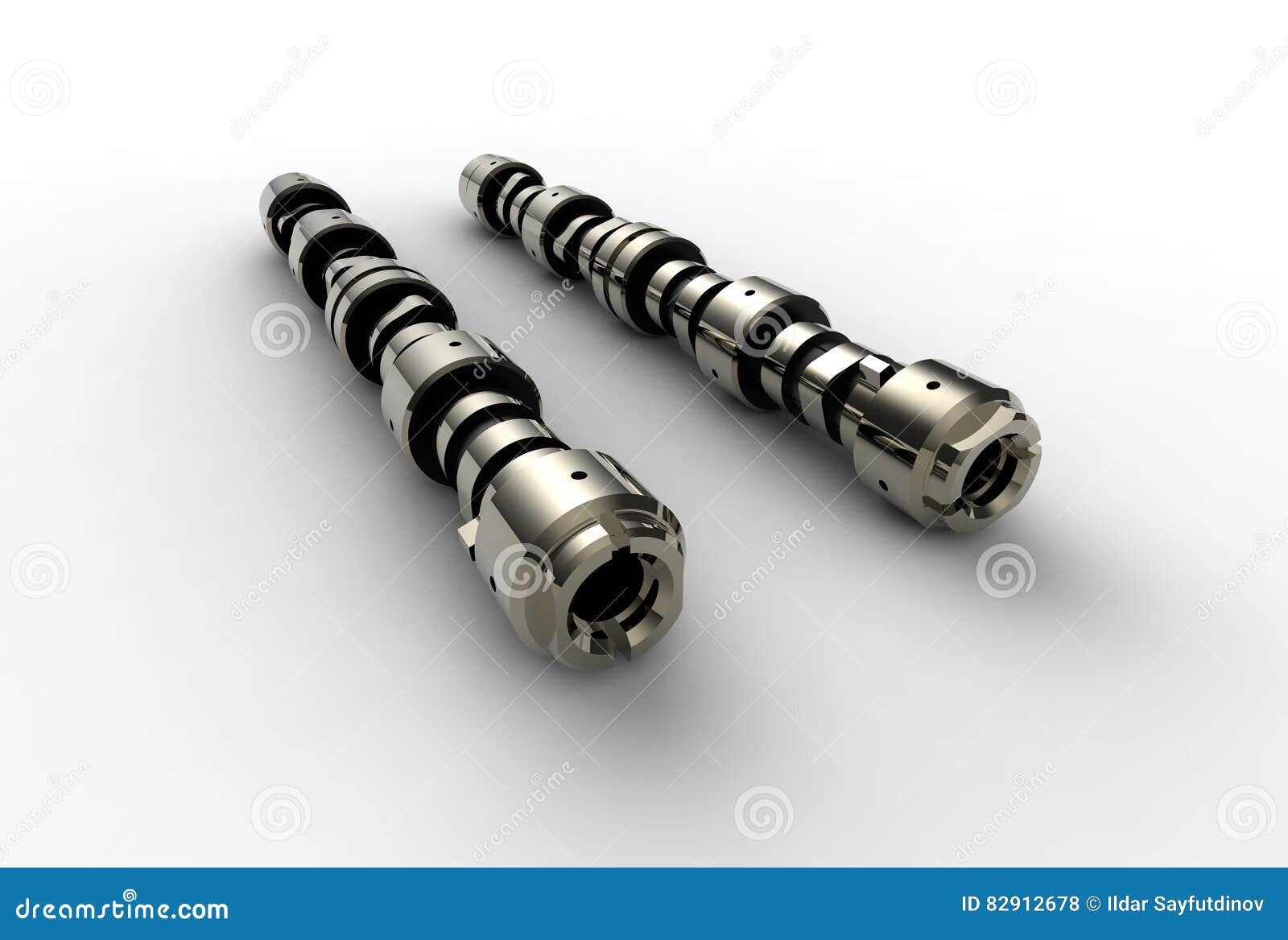 3d illustration cam shafts stock illustration. Illustration of high
