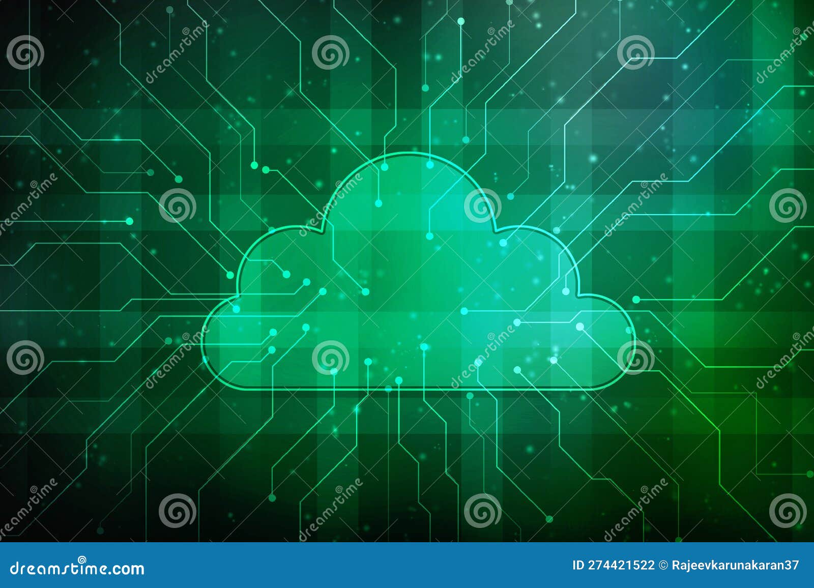 2d  of cloud computing, digital cloud computing concept background.