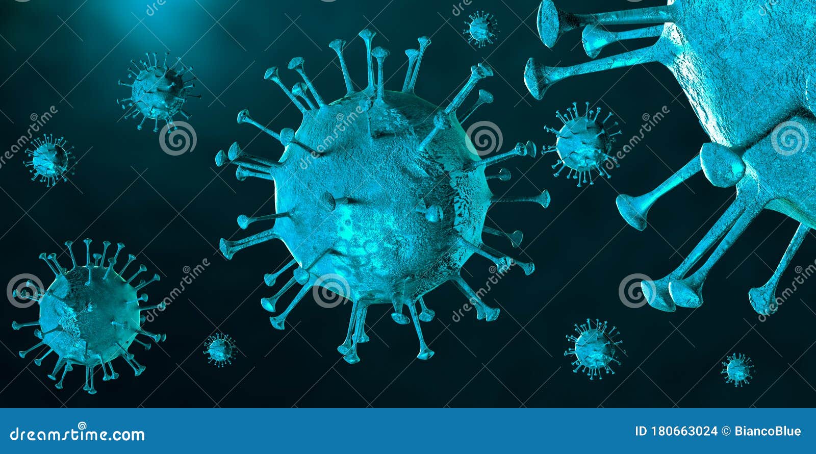 3D Illustration Coronavirus  COVID  19 Virus  Under 