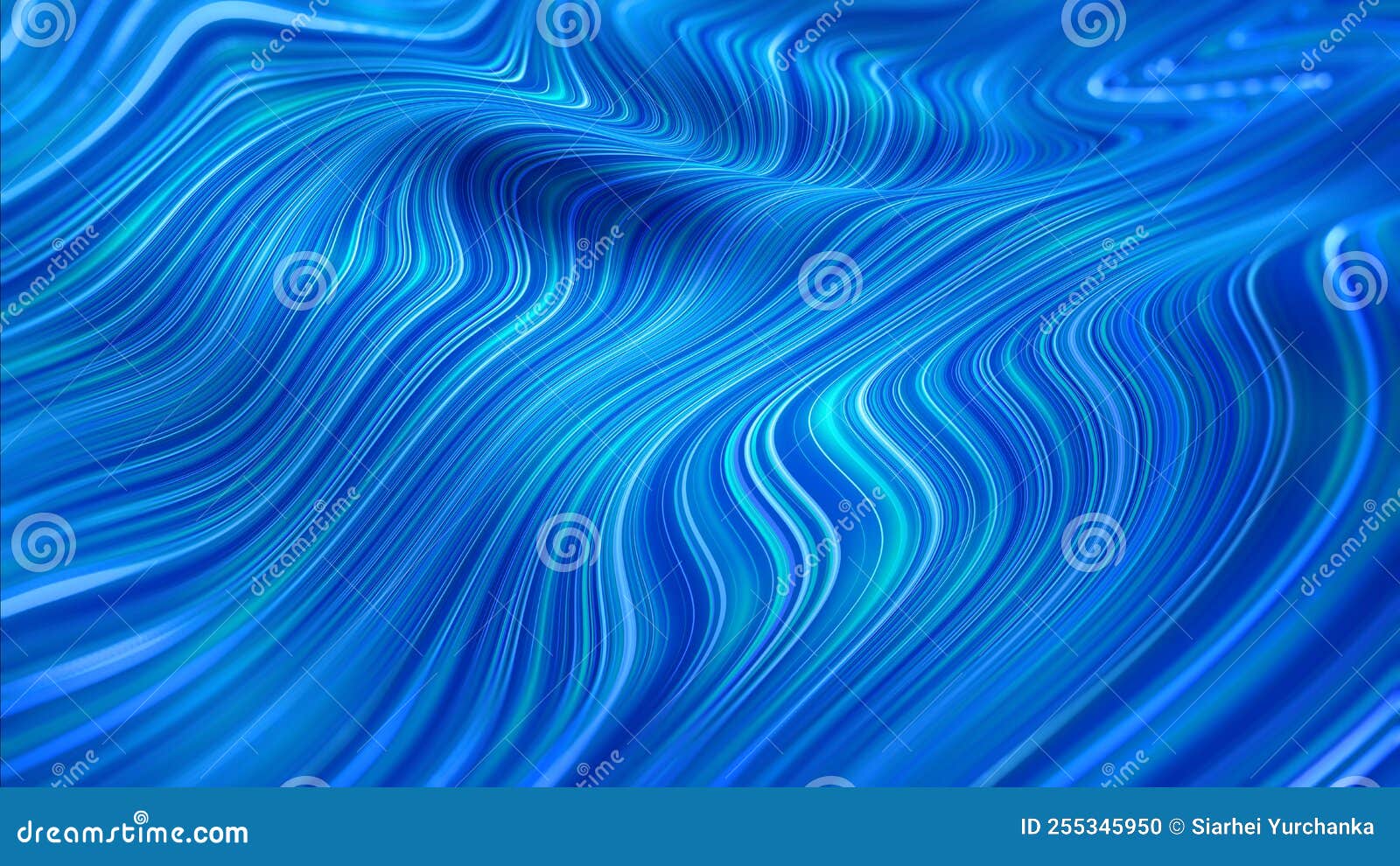 3d  of current lines for fashion surface