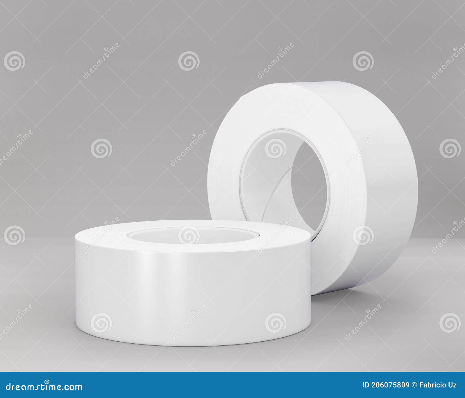 Download 3d Illustration Duct Tape Mockup Isolated On White Background Stock Illustration Illustration Of Adhesive Label 206075809