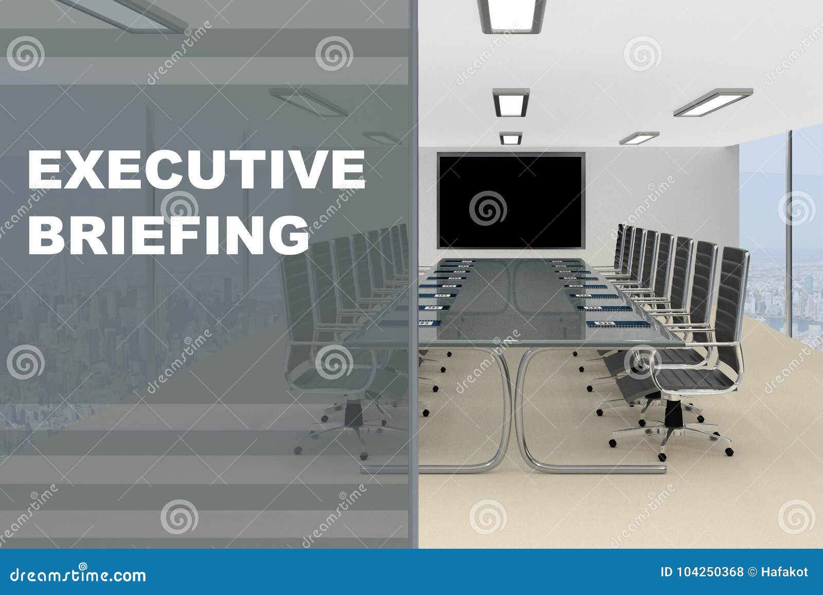 Executive Briefing concept stock illustration. Illustration of planning