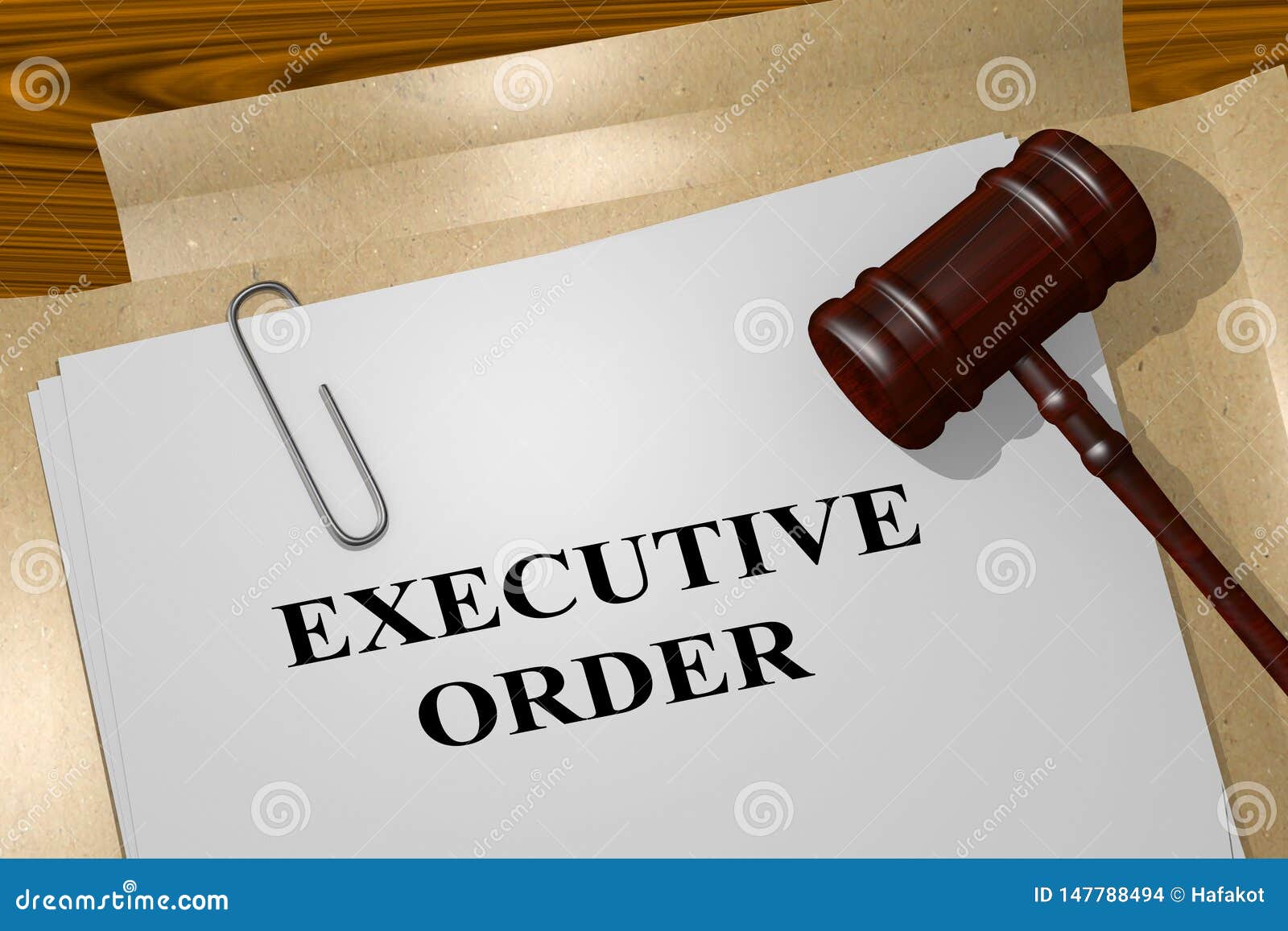 EXECUTIVE ORDER concept stock illustration. Illustration of rules