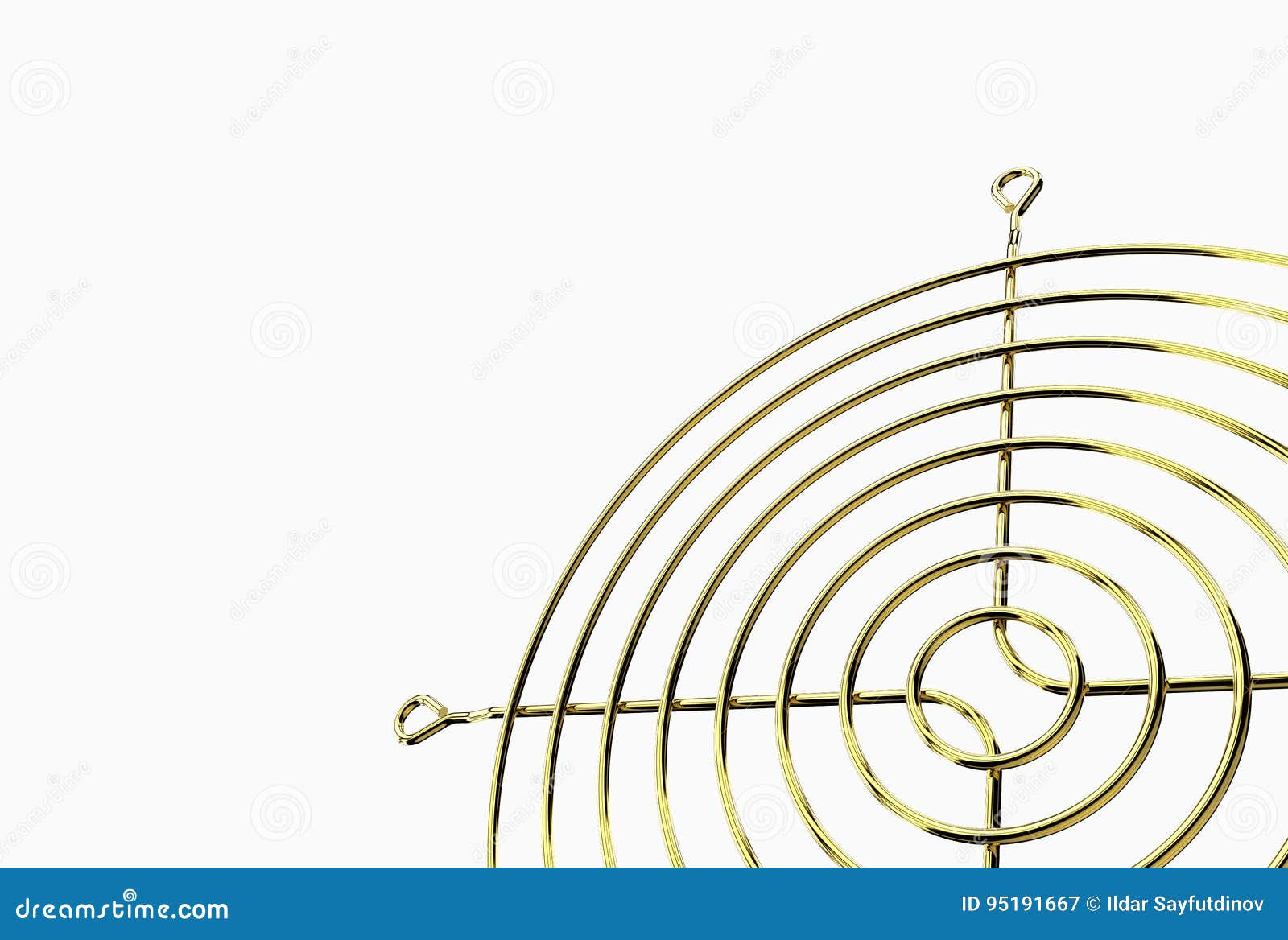 3D Illustration of Fan Grill Stock Illustration Illustration of