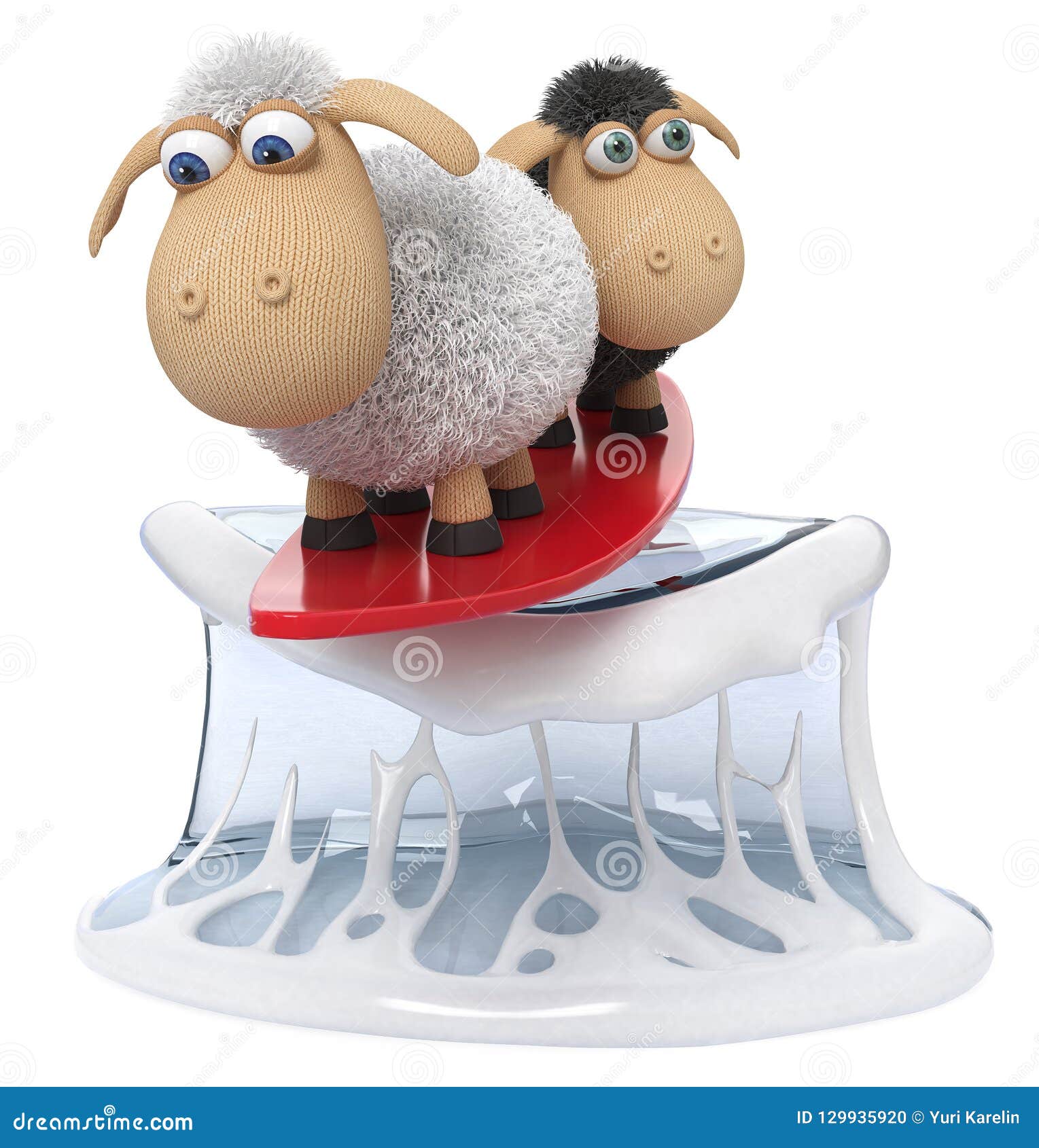3d Illustration Funny Sheep Surf Stock Illustration - Illustration of funny, mammal: 129935920 3d Illustration Funny Sheep Surf Stock Illustration - Illustration of funny, mammal: 129935920