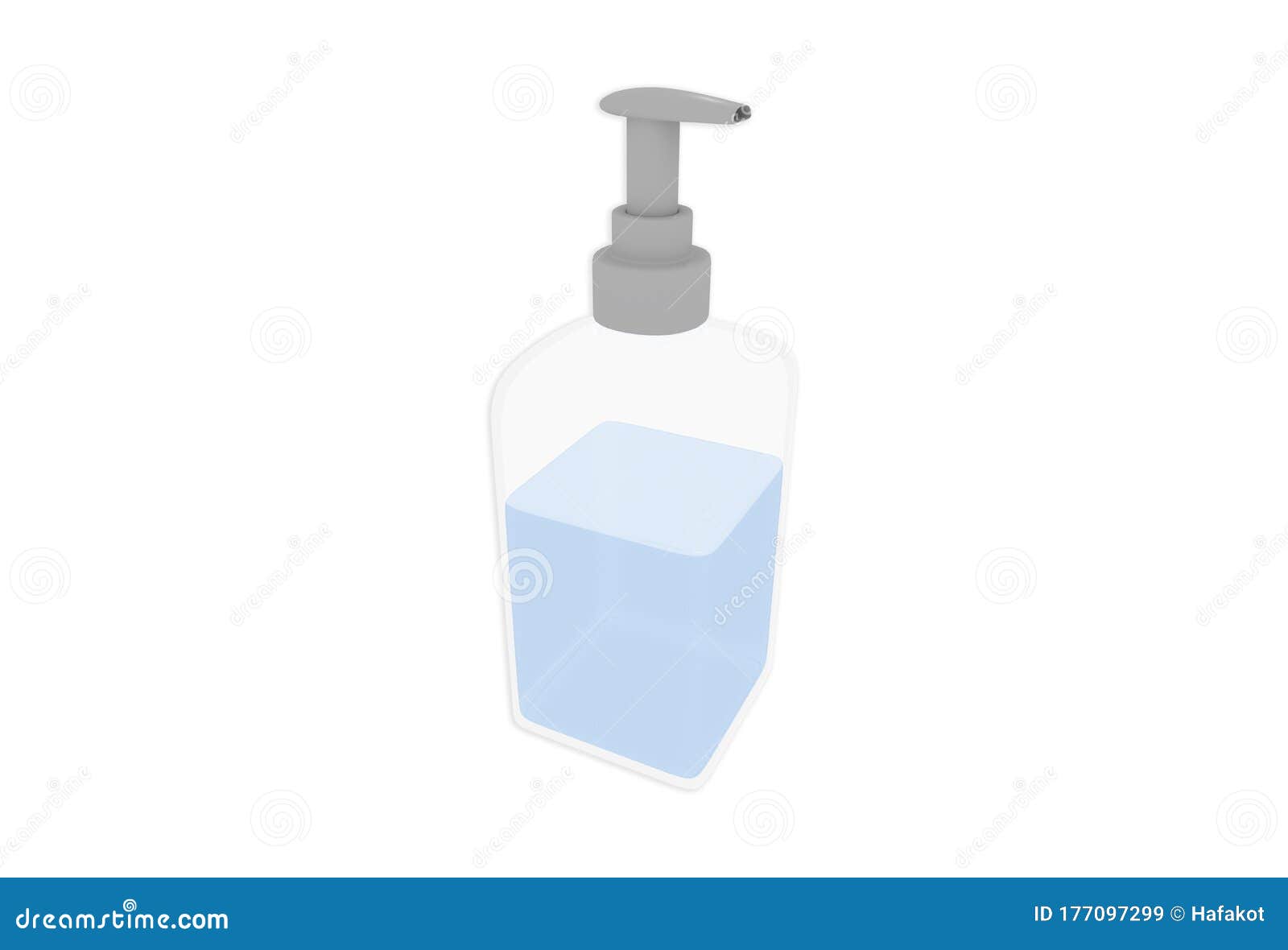3d Illustration Of Hospital Hand Sanitizer Dispenser Stock