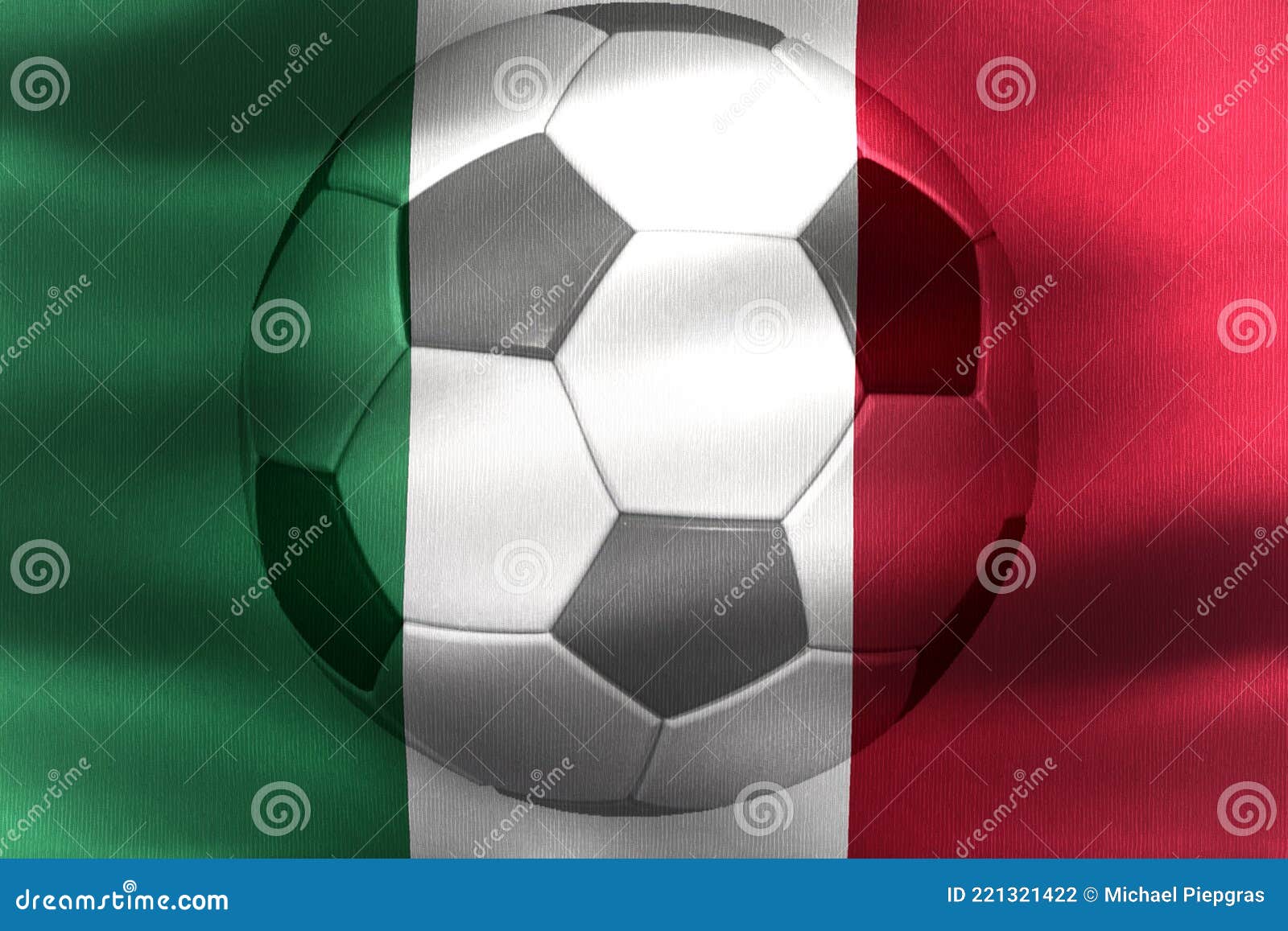 World Cup Soccer ITALIA Italy FLAG ALL WEATHER Soccer Ball Official Size 5 