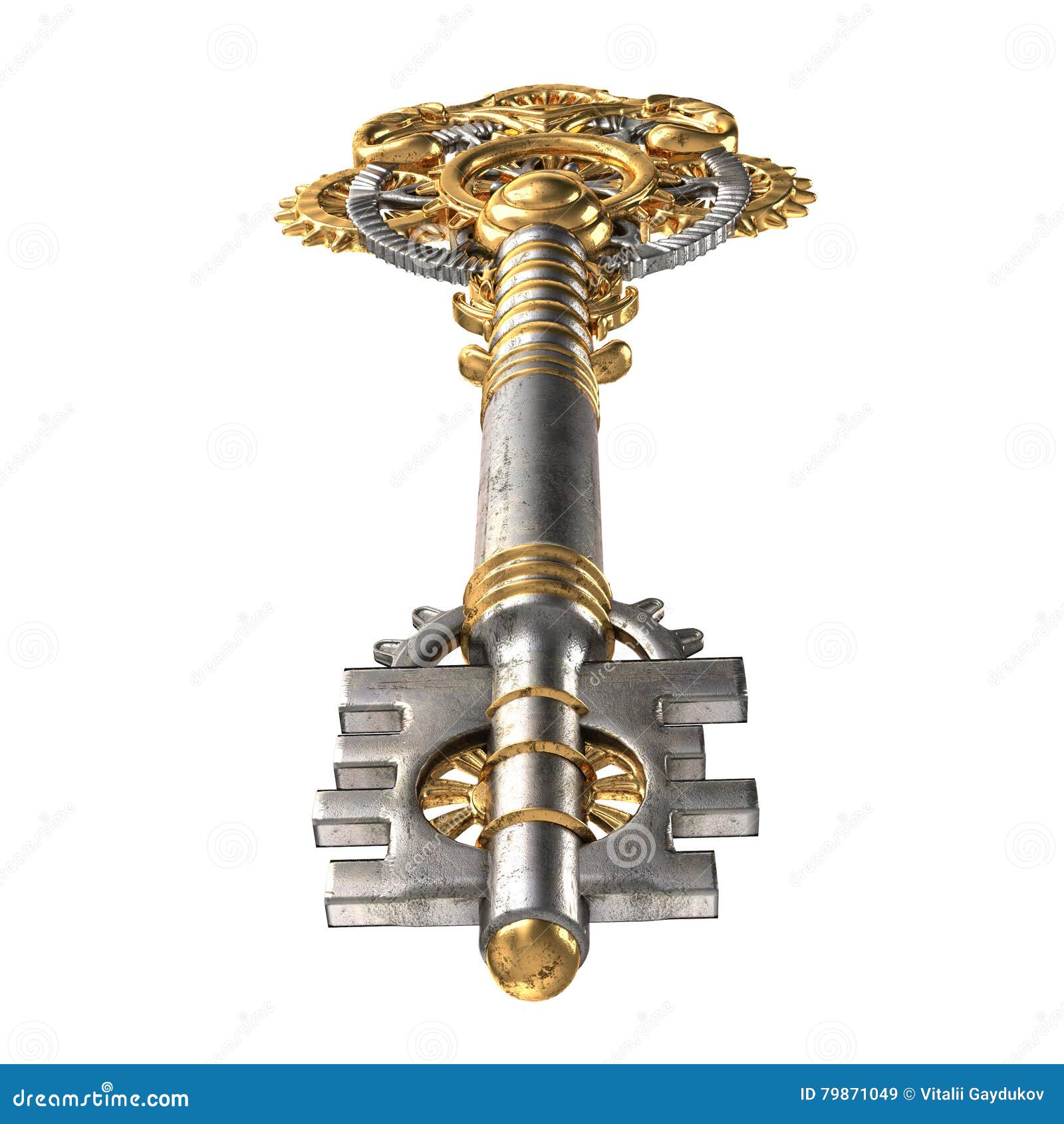  3d  Illustration Key  Fantasy In The Style Of Steampunk On 