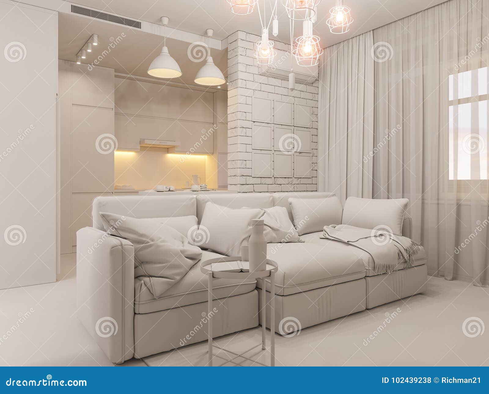 desain interior apartemen studio minimalis<br />