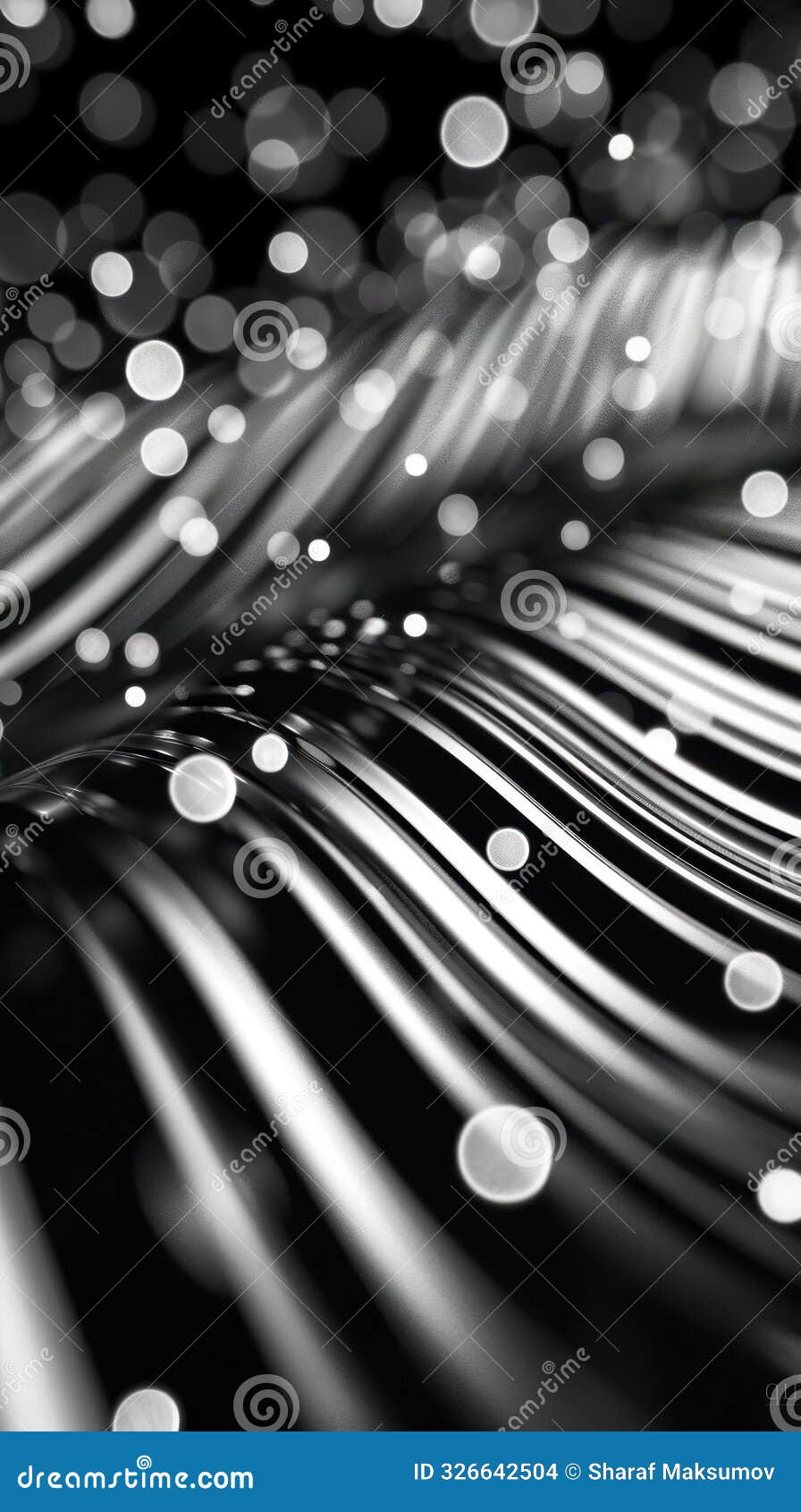 3d  of luminous lines - dynamic light art