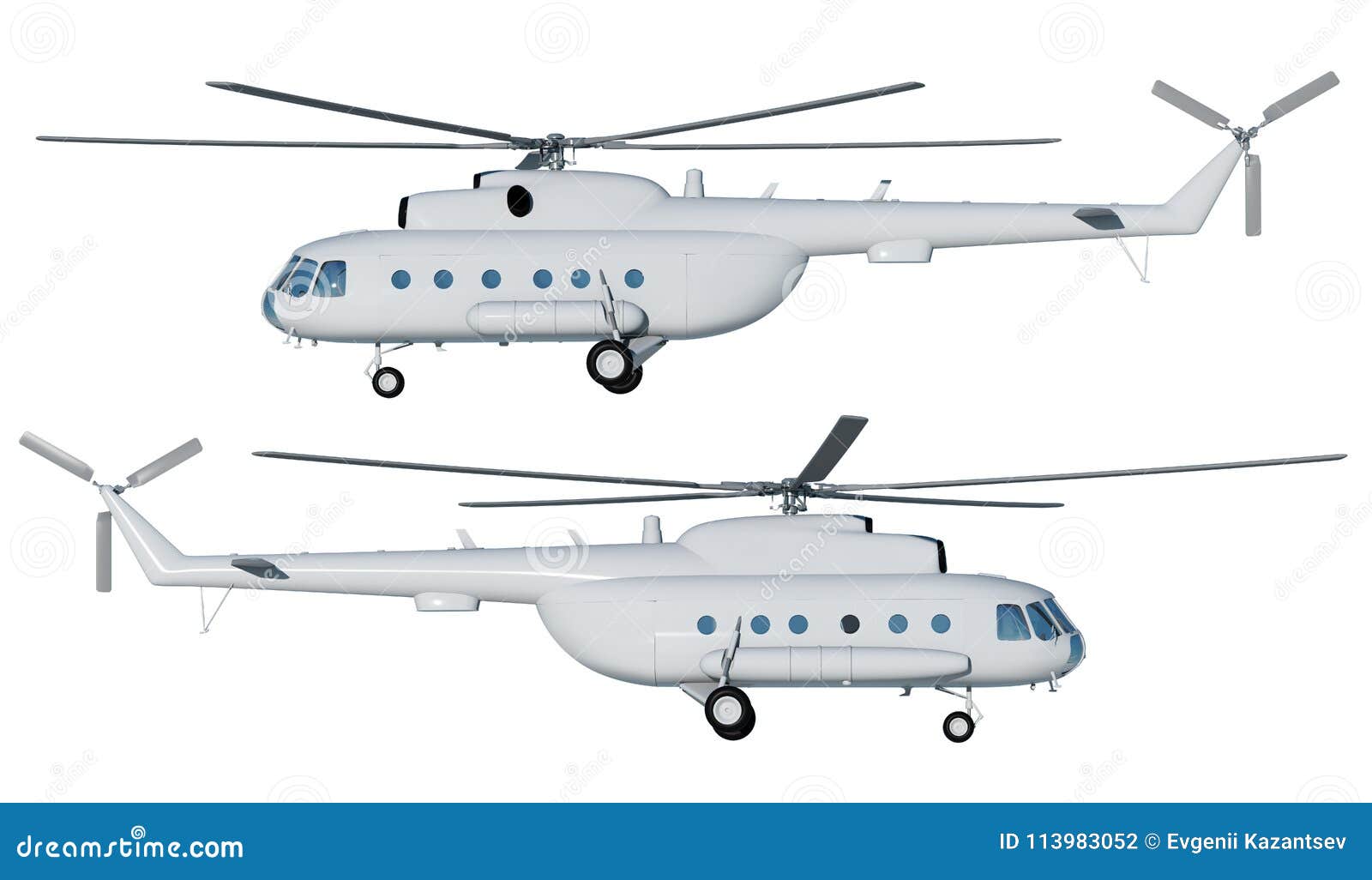 Download 3d Illustration Of The Helicopter Mi 8 Mock Up Facade Frontal View Stock Illustration Illustration Of Transport Mockup 113983052