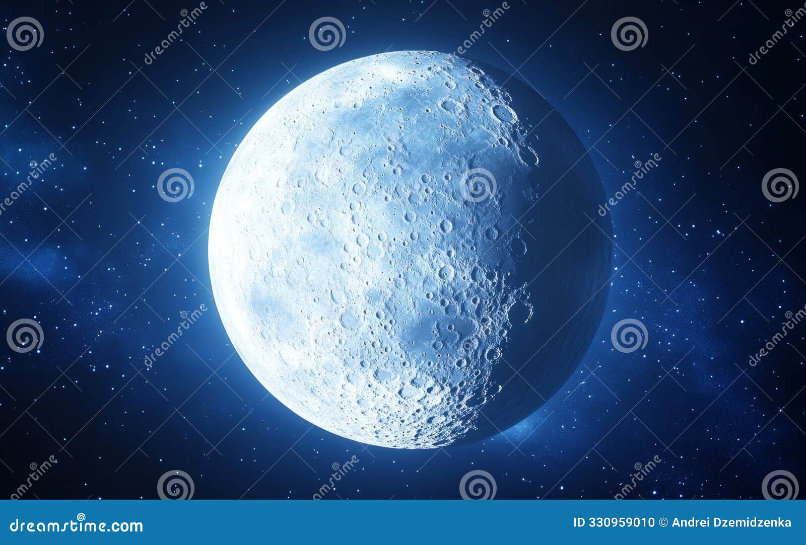 a 3d  of the moon based on a nasa image. the image features s from a 5k realistic science fiction