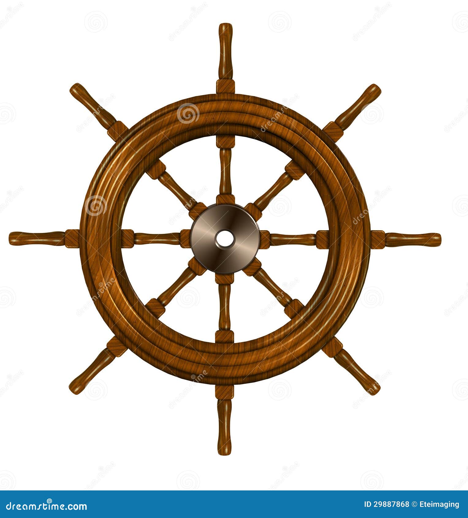 Ship wheel stock illustration. Image of ship, control 
