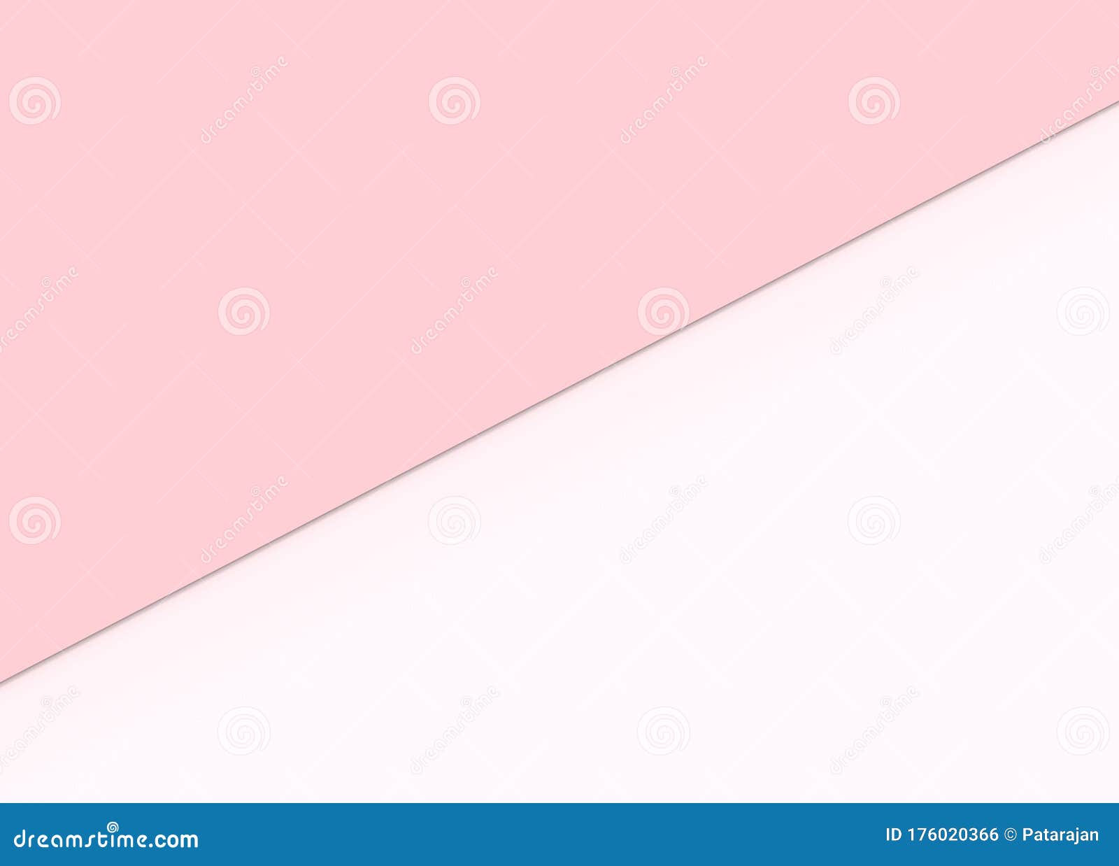 3d . sweet pastel pink color paper override on white background