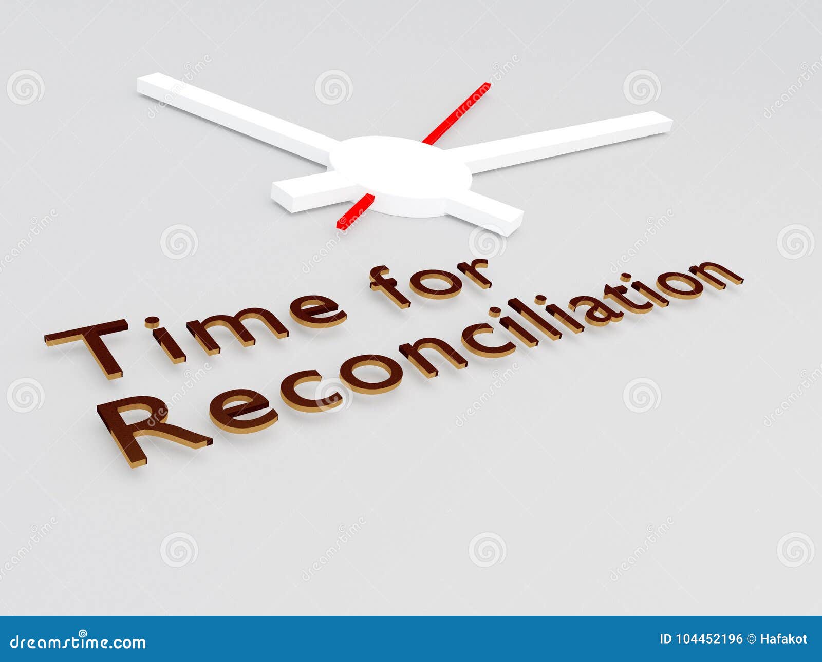 Time For Reconciliation Concept Stock Illustration Illustration of