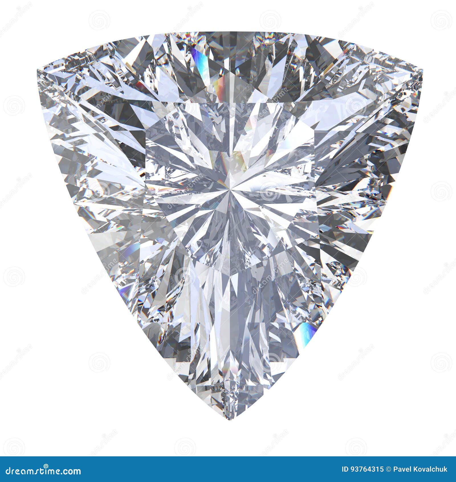 3d  trillion curved diamond stone