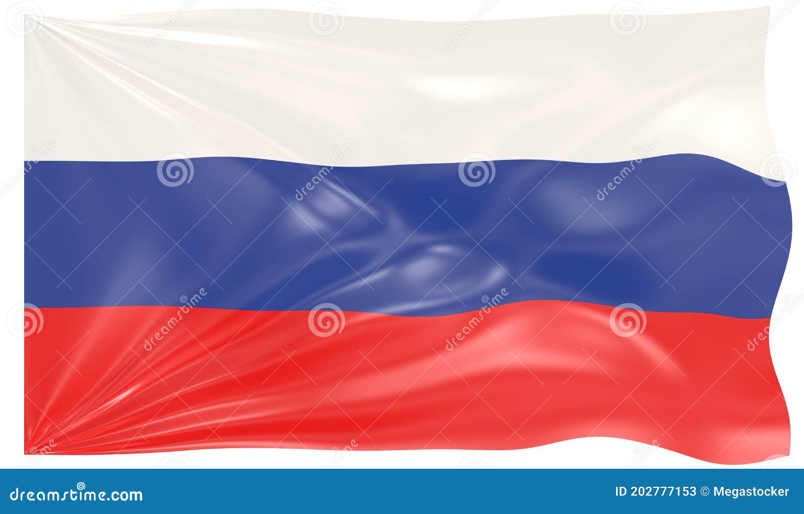 Russian Flag Waving In The Wind - Openclipart