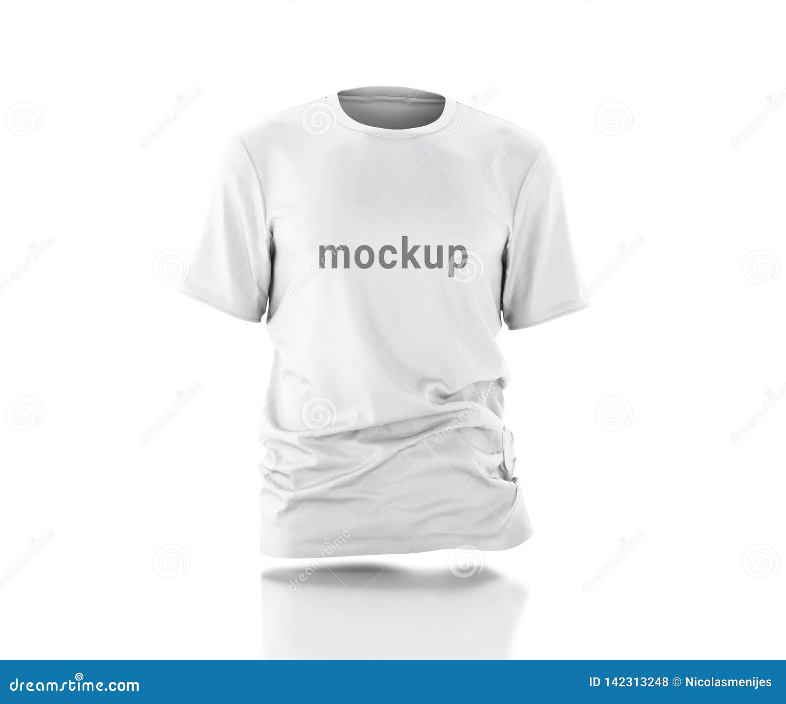 Download 3d White t-shirt Mockup stock photo. Image of hanger ...