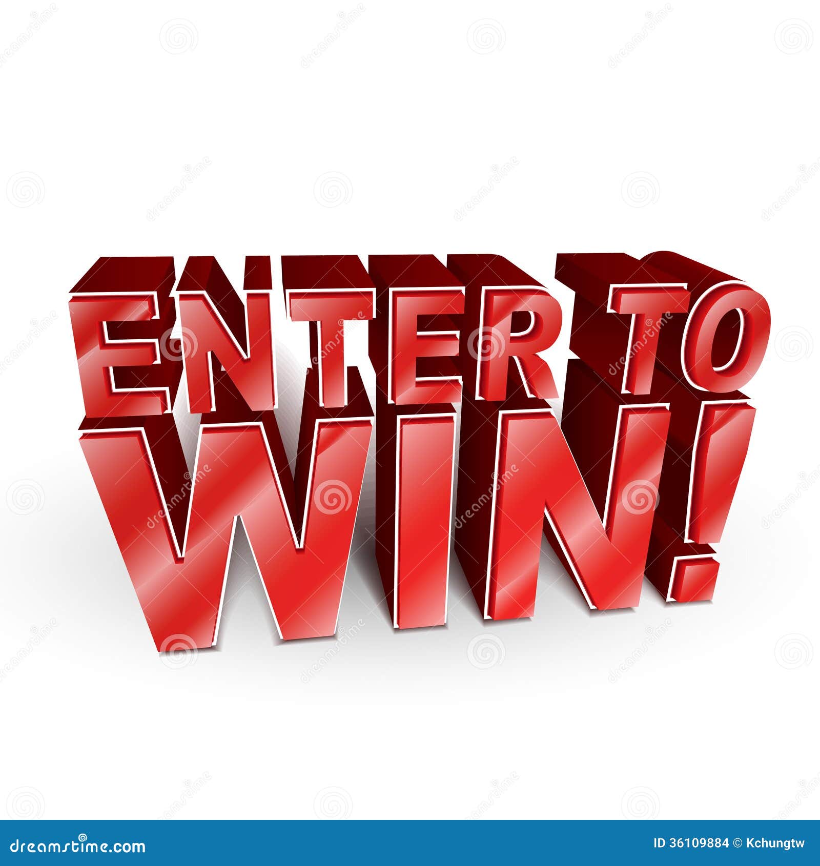 3d  of the words enter to win