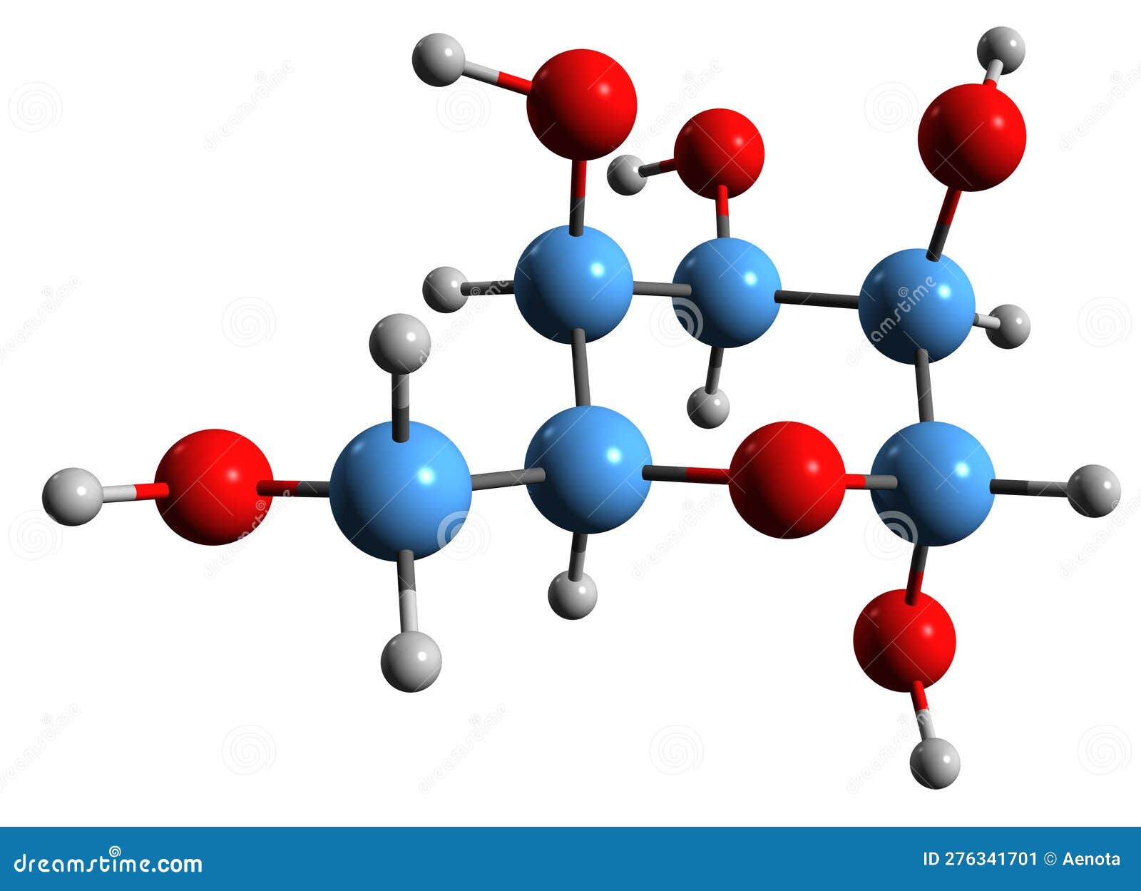 3d image of allosa skeletal formula