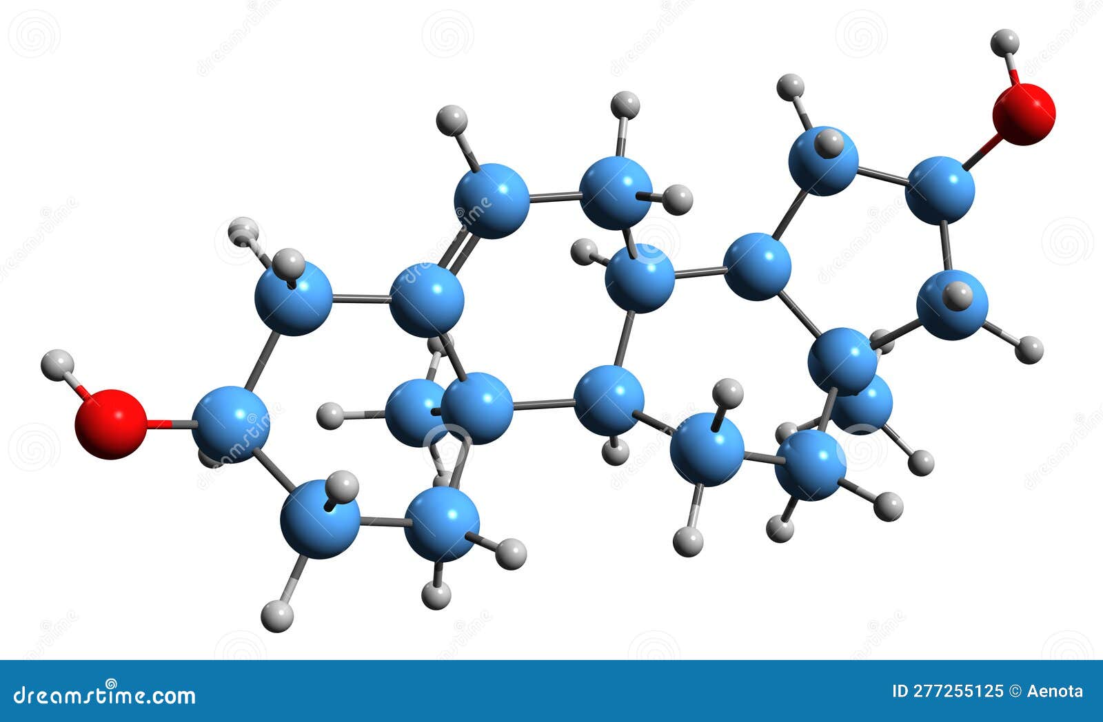 3d image of cetadiol skeletal formula