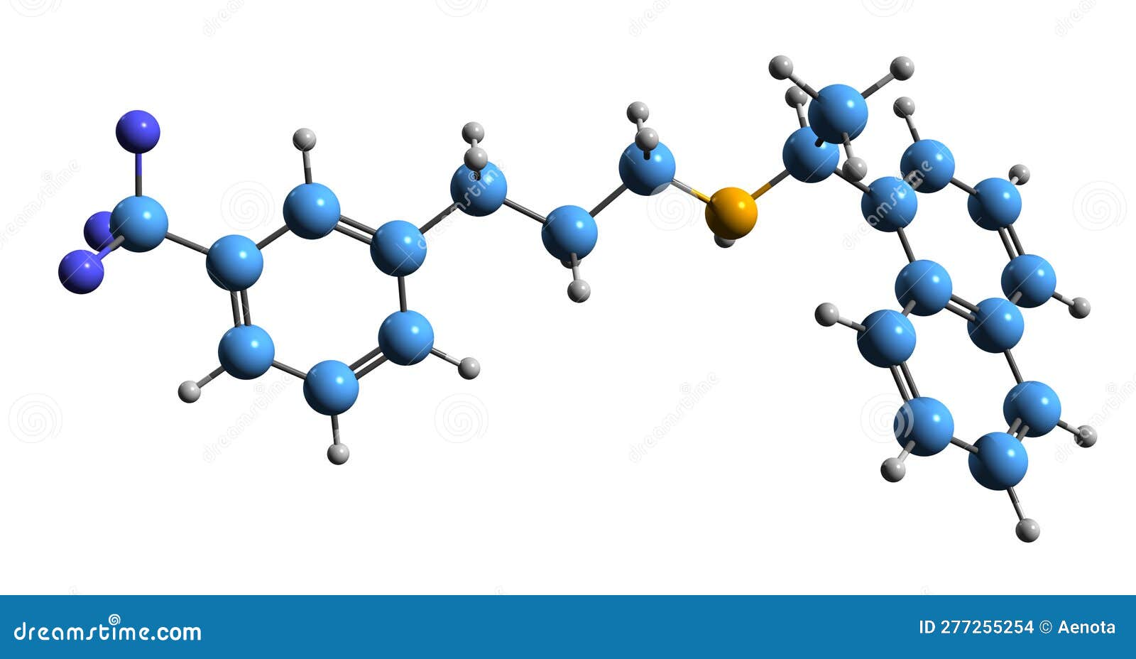 3d image of cinacalcet skeletal formula