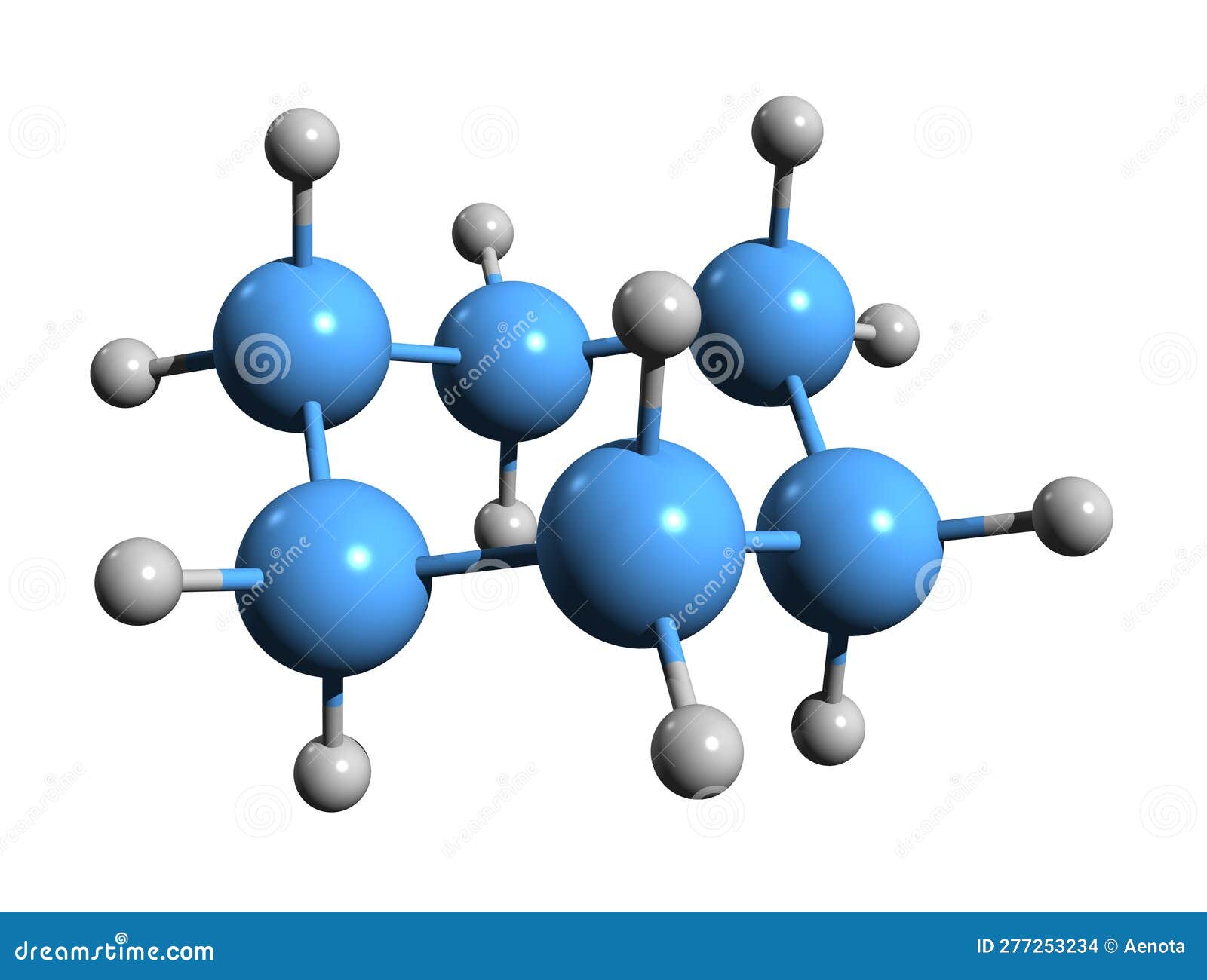 3D Image of Cyclohexane Skeletal Formula Stock Illustration ...