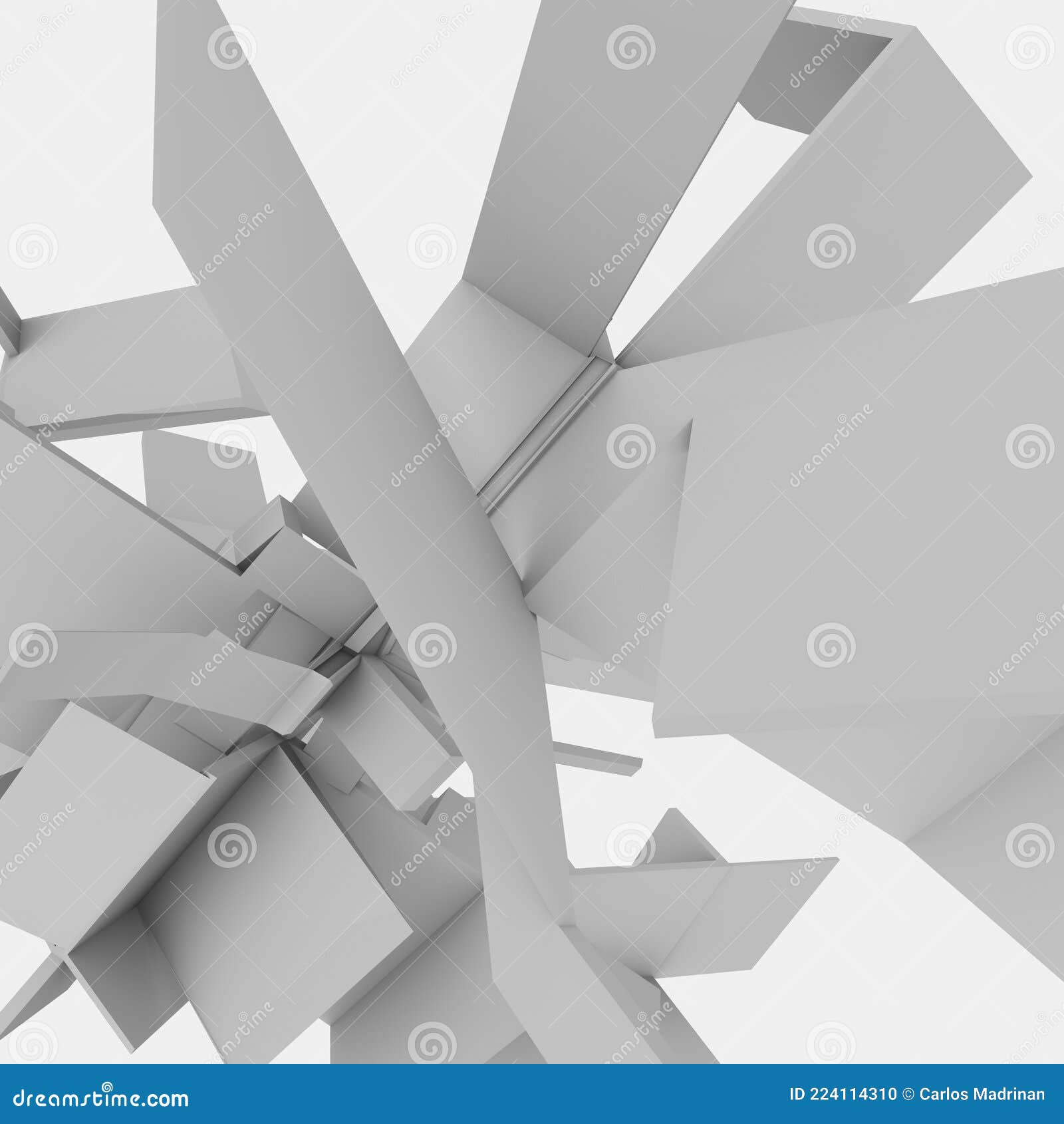 3d structure with greats angles.