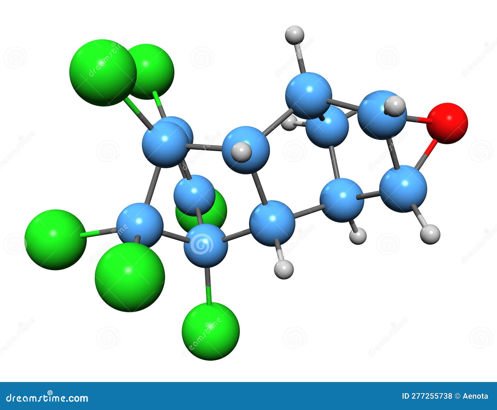 3d image of dieldrin skeletal formula