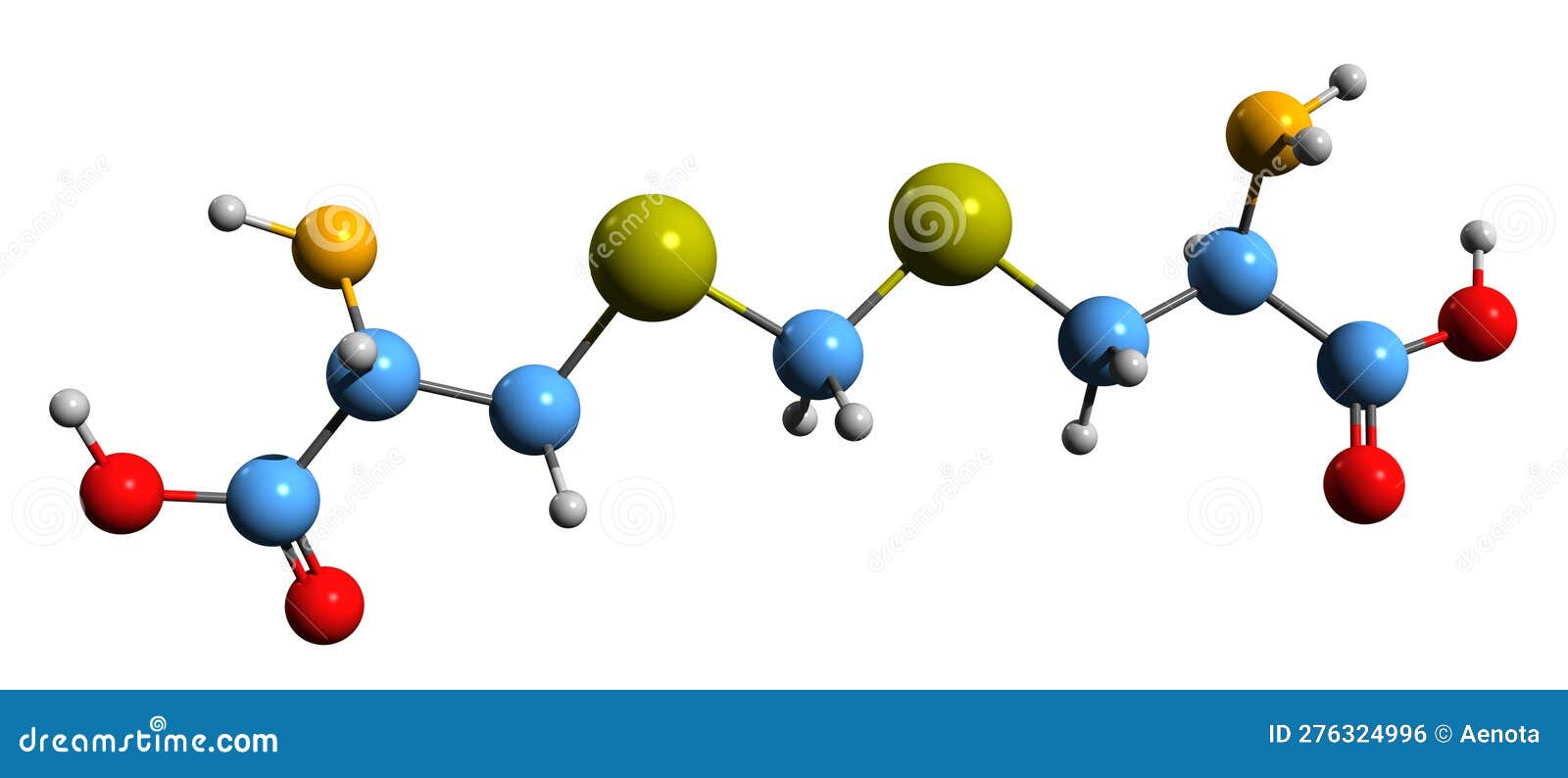 3d image of djenkolic acid skeletal formula