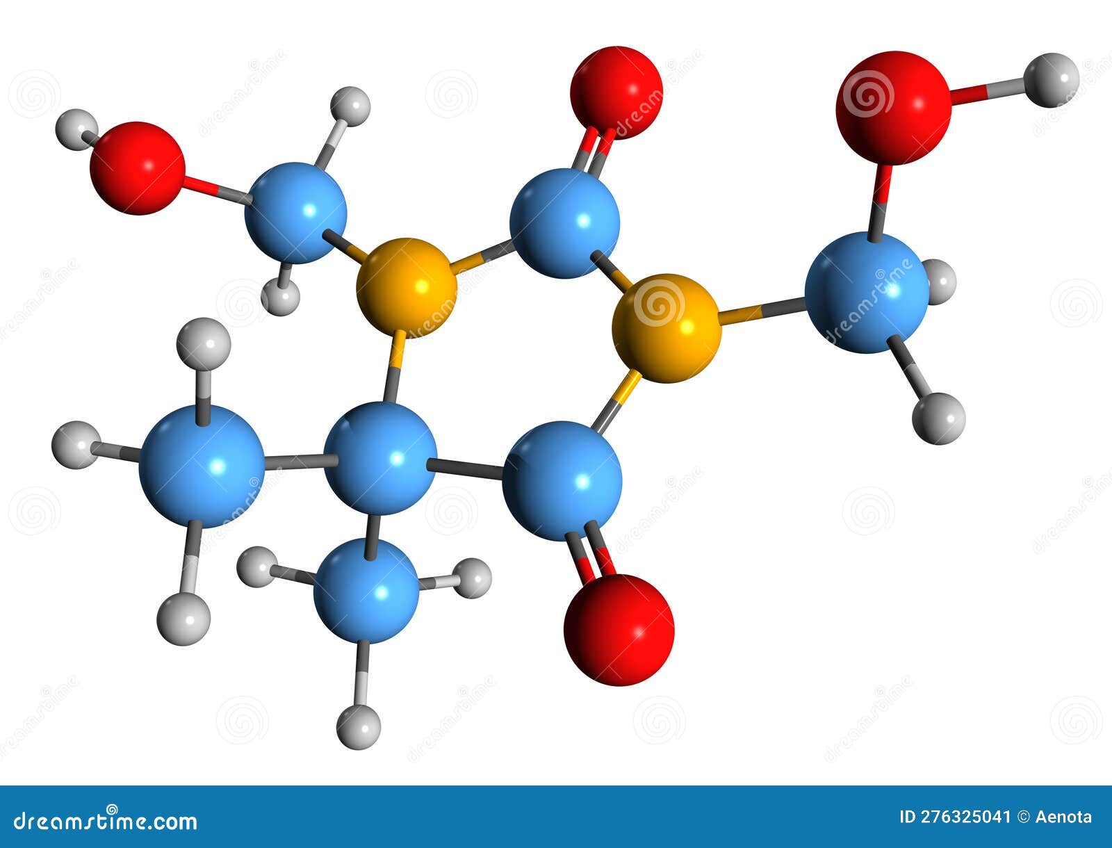 3d image of dmdmh hydantoin skeletal formula