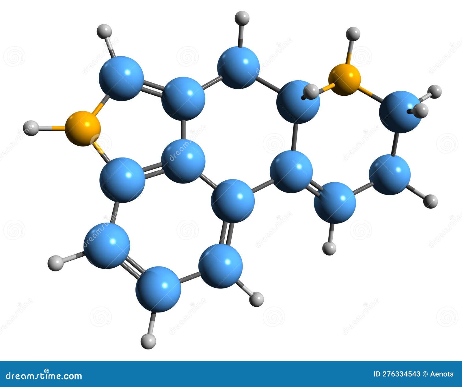 3d image of ergoline skeletal formula