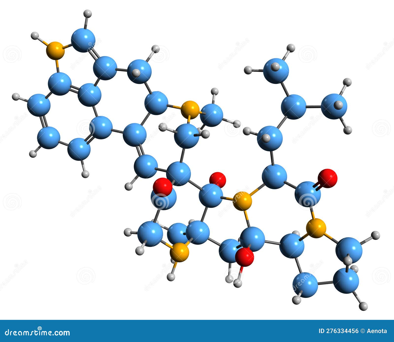 3d image of ergosine skeletal formula