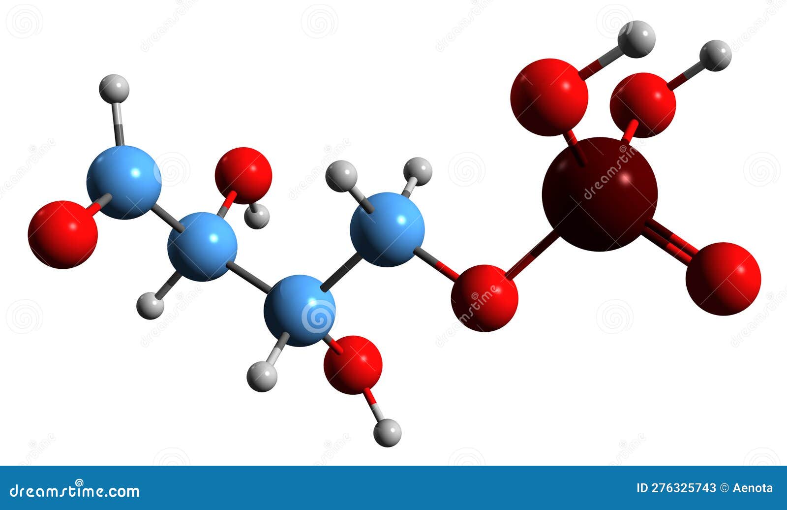3d image of erythrose 4-phosphate skeletal formula