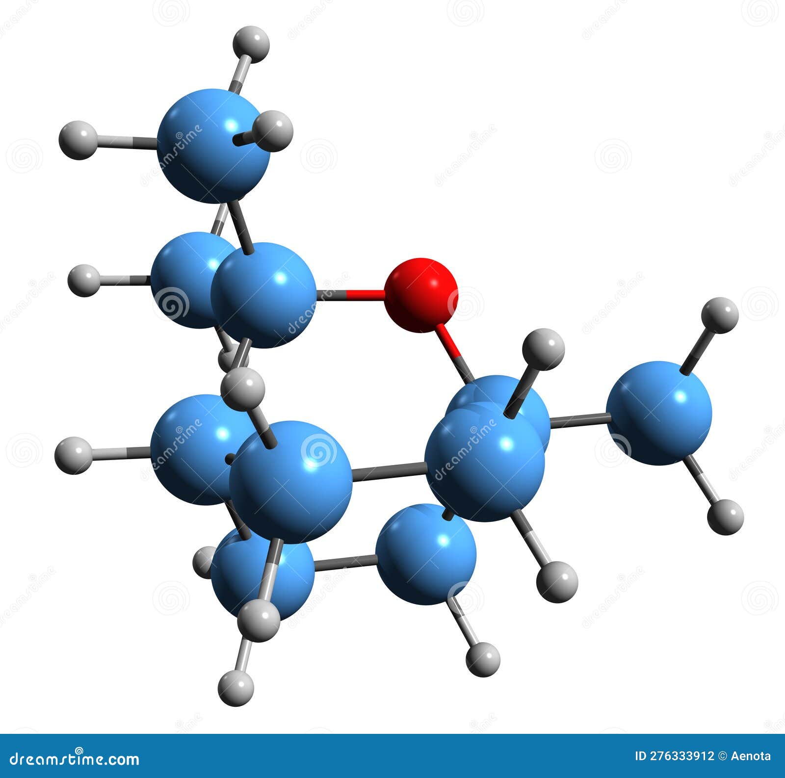 3D Image of Eucalyptol Skeletal Formula Stock Illustration ...