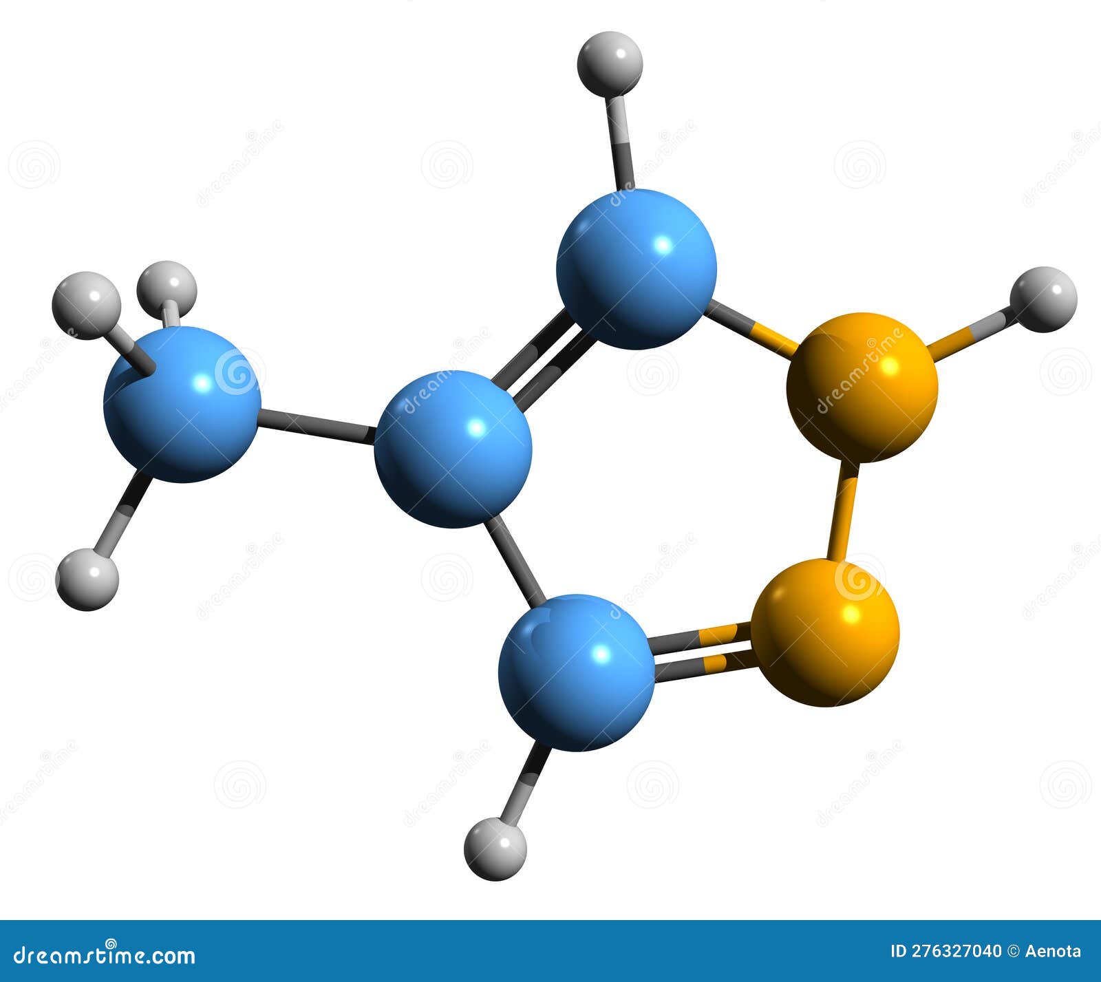3d image of fomepizole skeletal formula