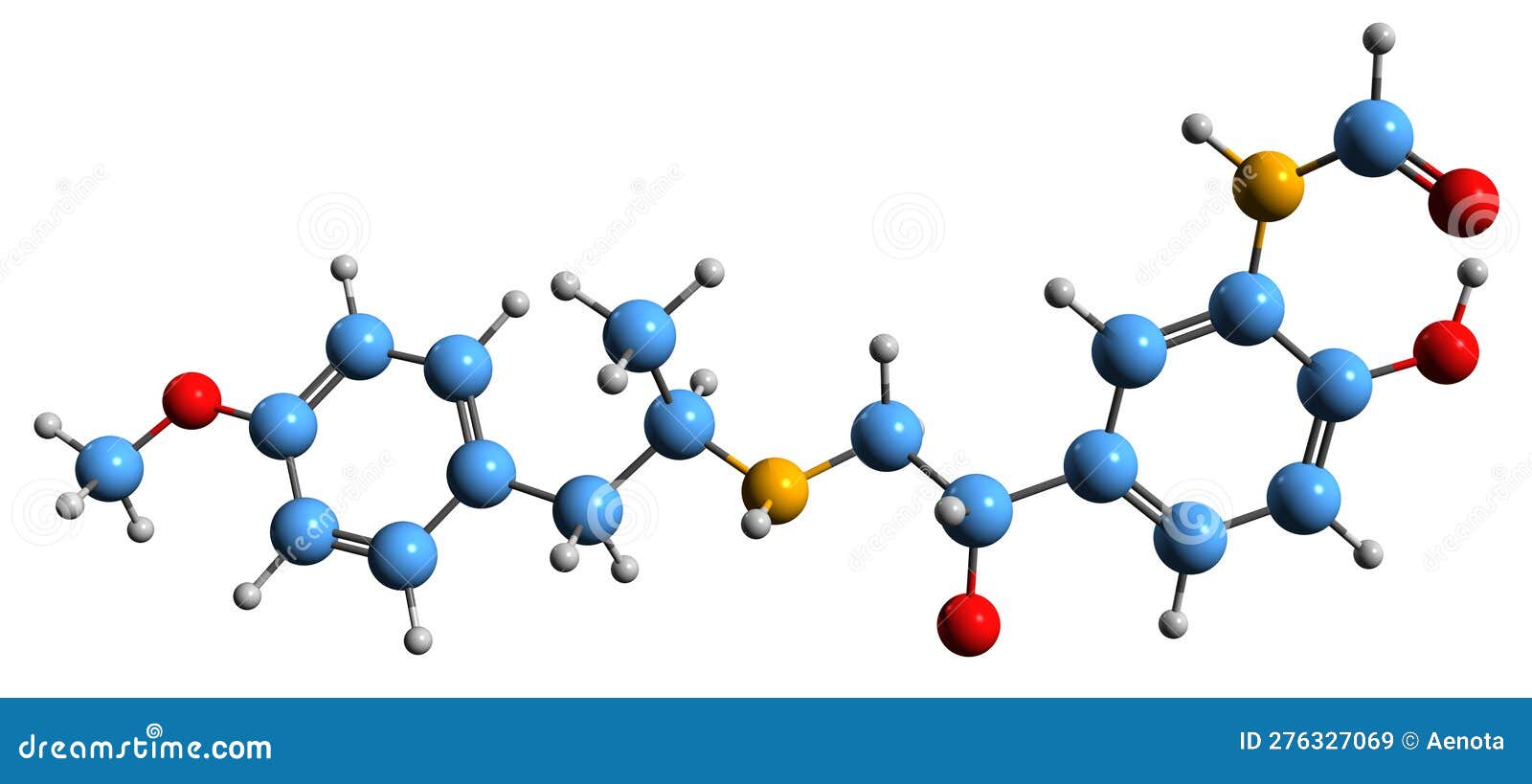 3d image of formoterol skeletal formula