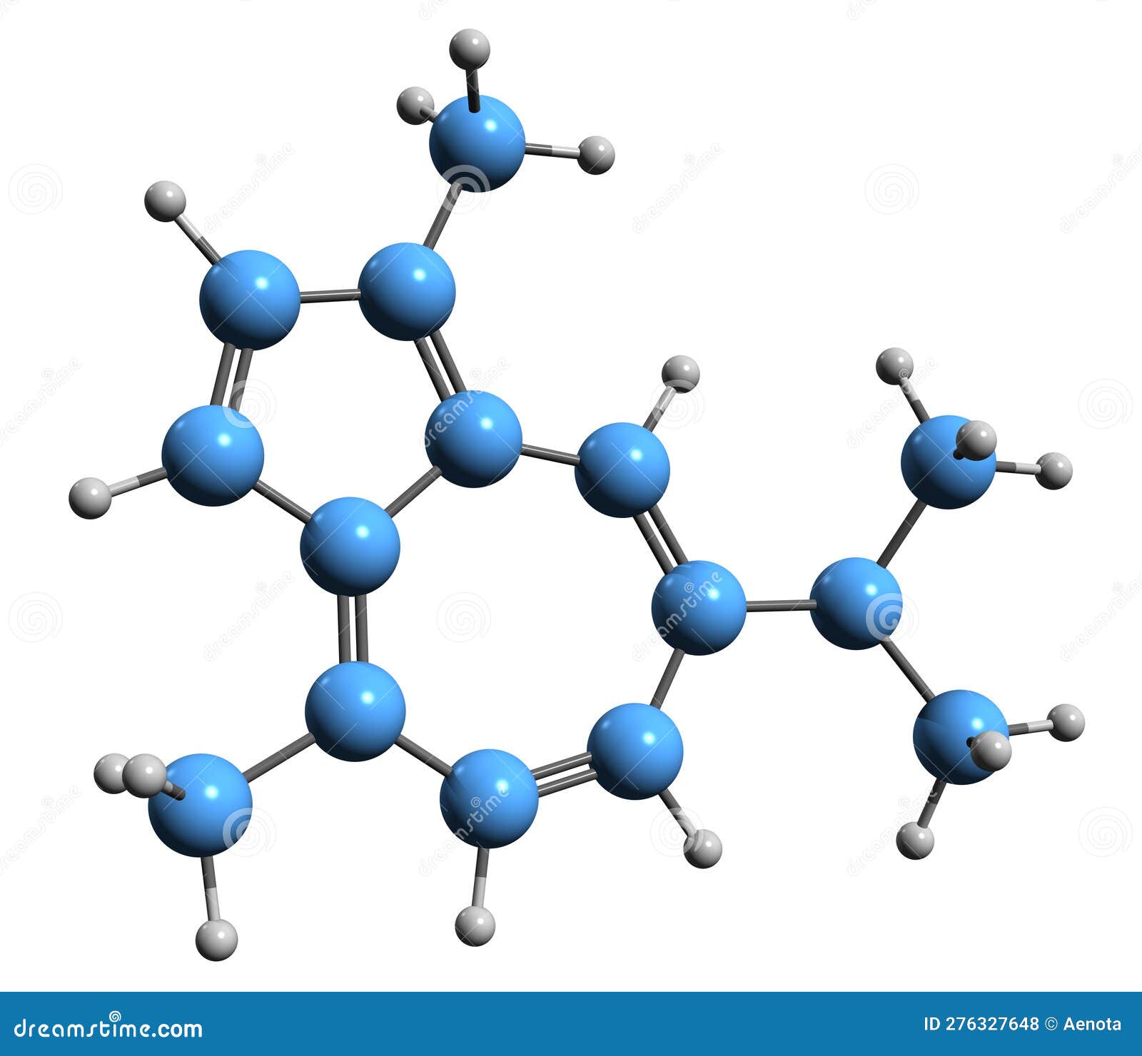 3d image of guaiazulene skeletal formula