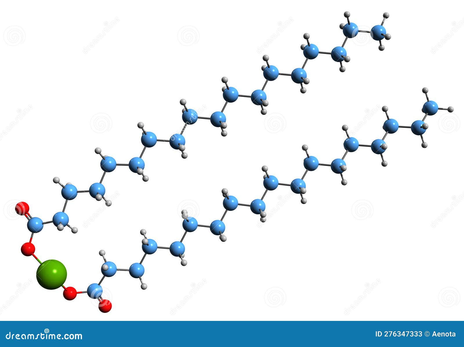 3d image of magnesium stearate skeletal formula