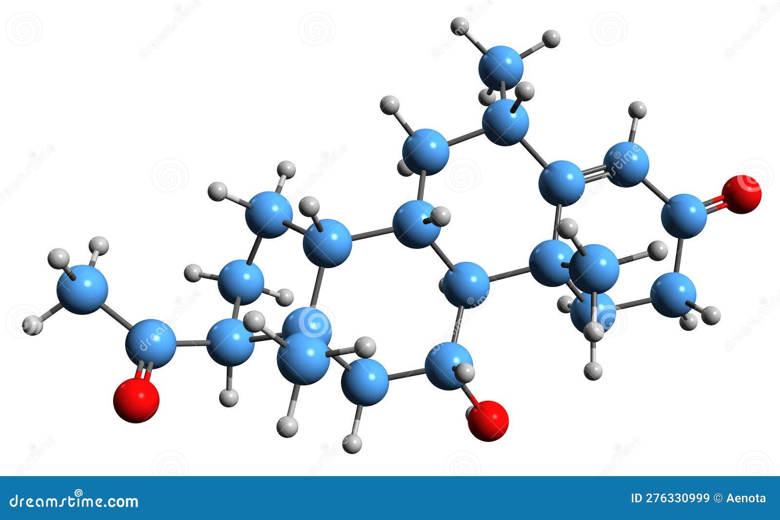 3d image of medrysone skeletal formula