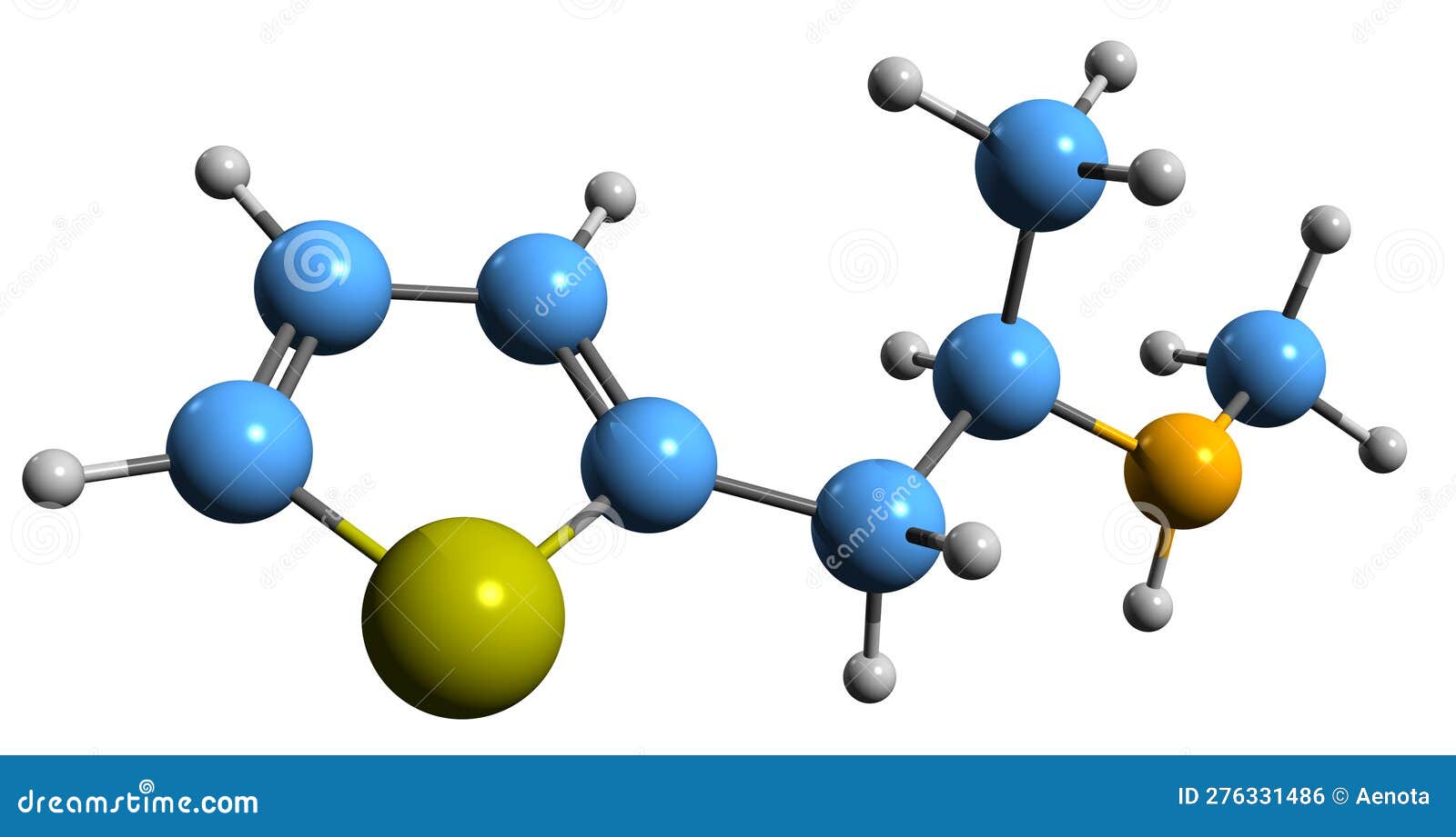 3d image of methiopropamine skeletal formula