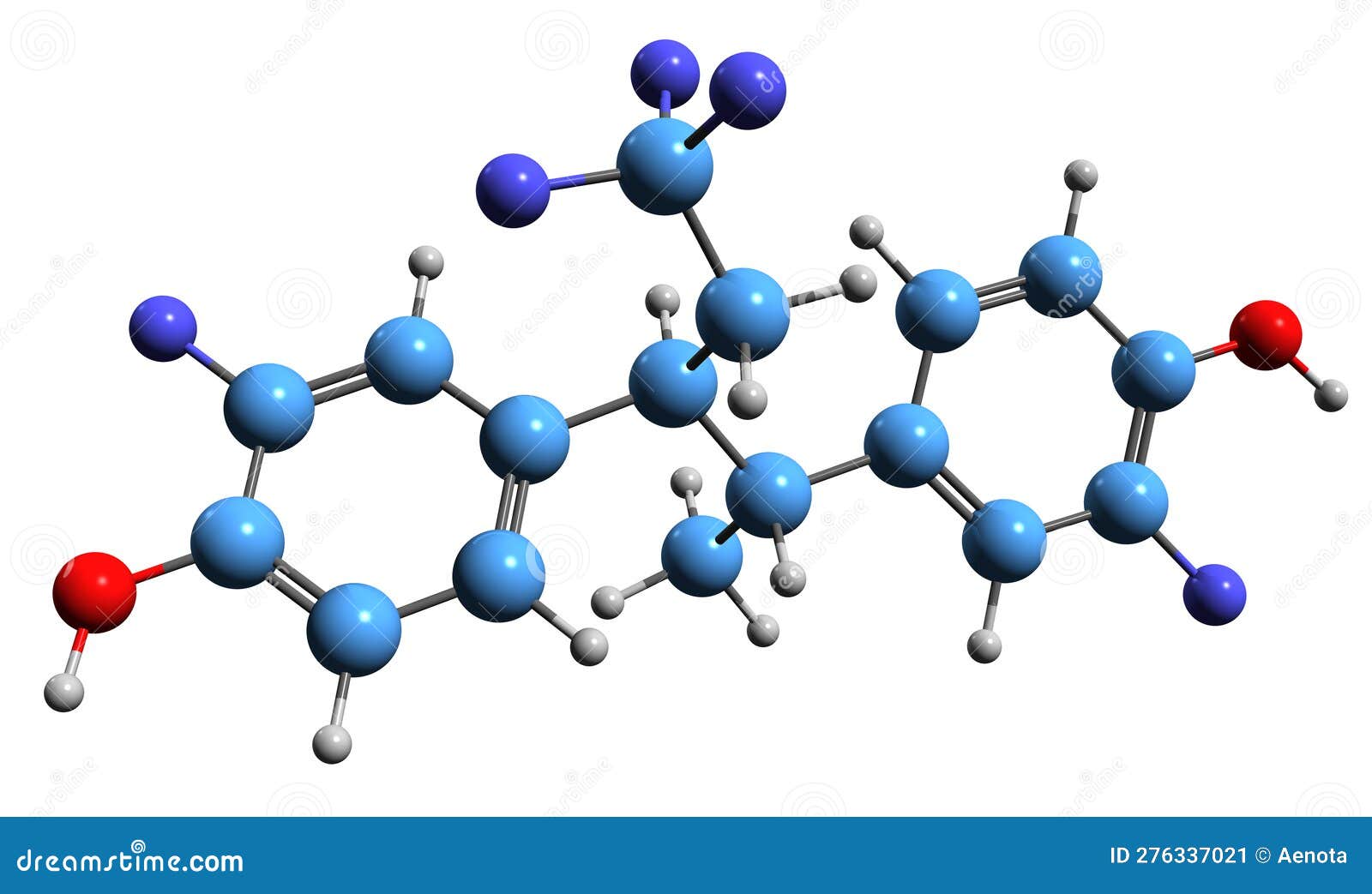 3d image of pentafluranol skeletal formula