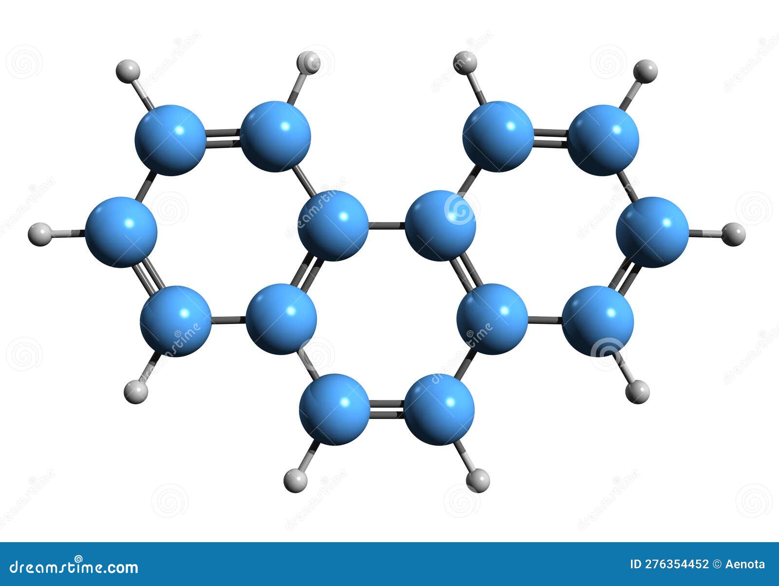 3d image of phenanthrene skeletal formula