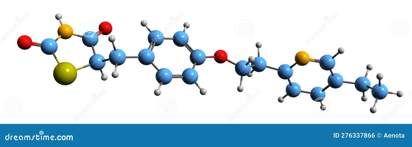 3d image of pioglitazone skeletal formula