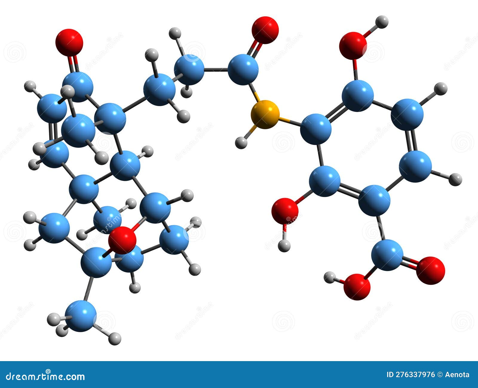 3d image of platensimycin skeletal formula