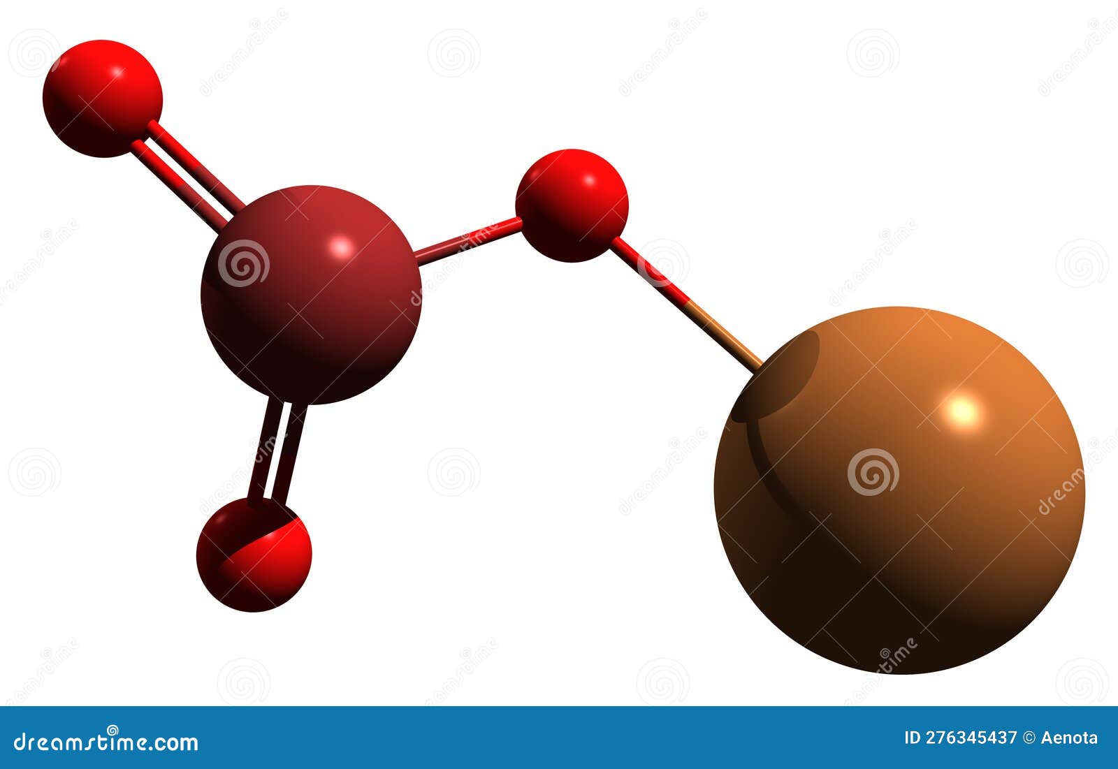 3d image of potassium bromate skeletal formula