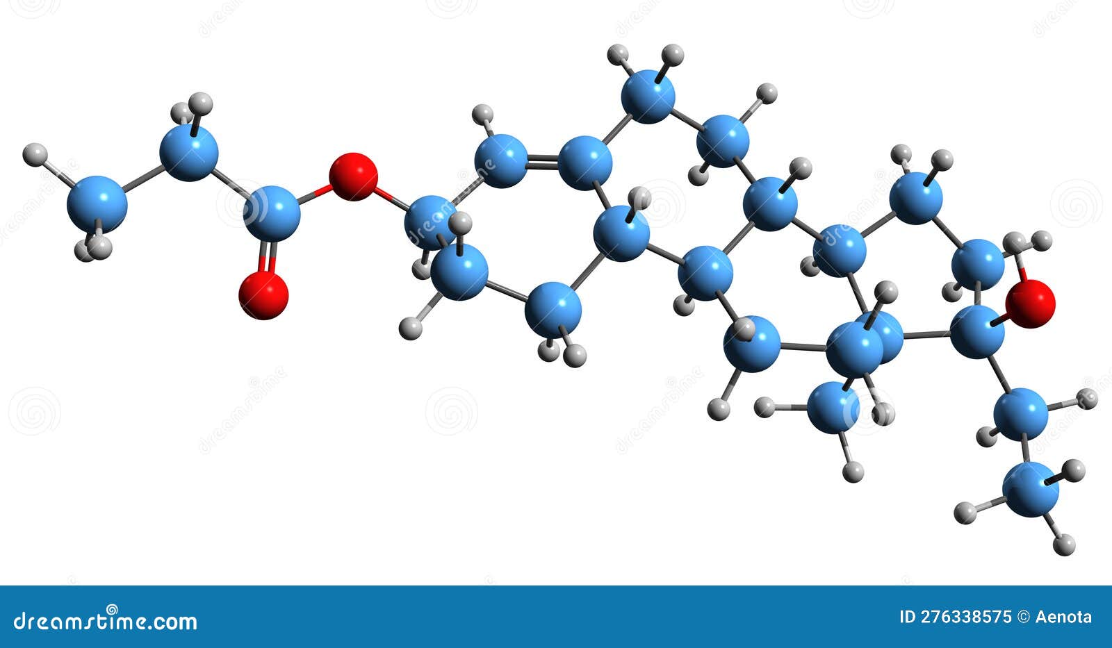 3d image of propetandrol skeletal formula