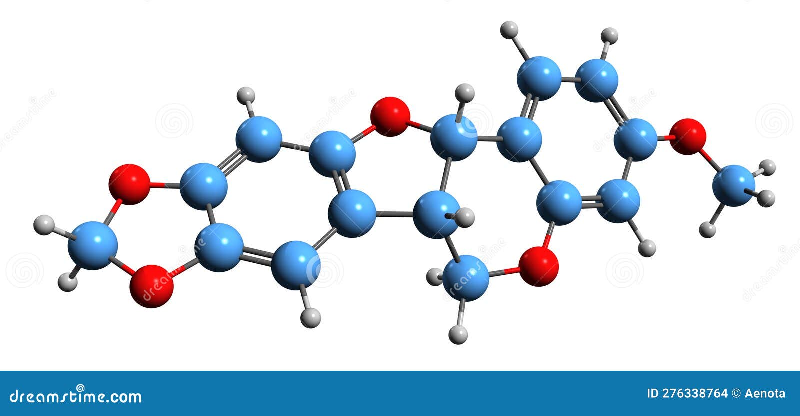 3d image of pterocarpin skeletal formula