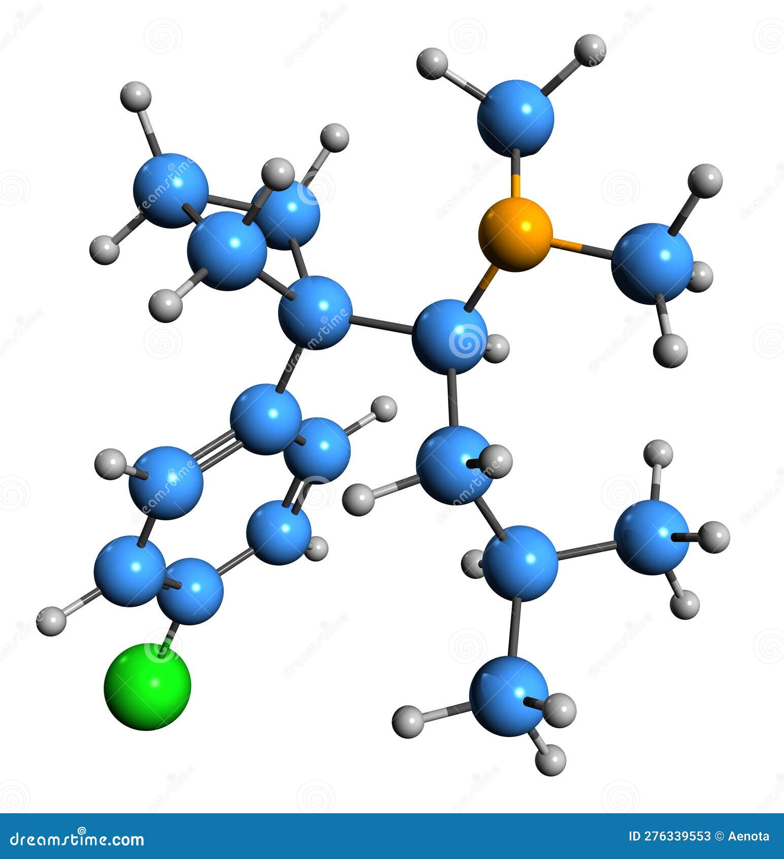 3d image of sibutramine skeletal formula