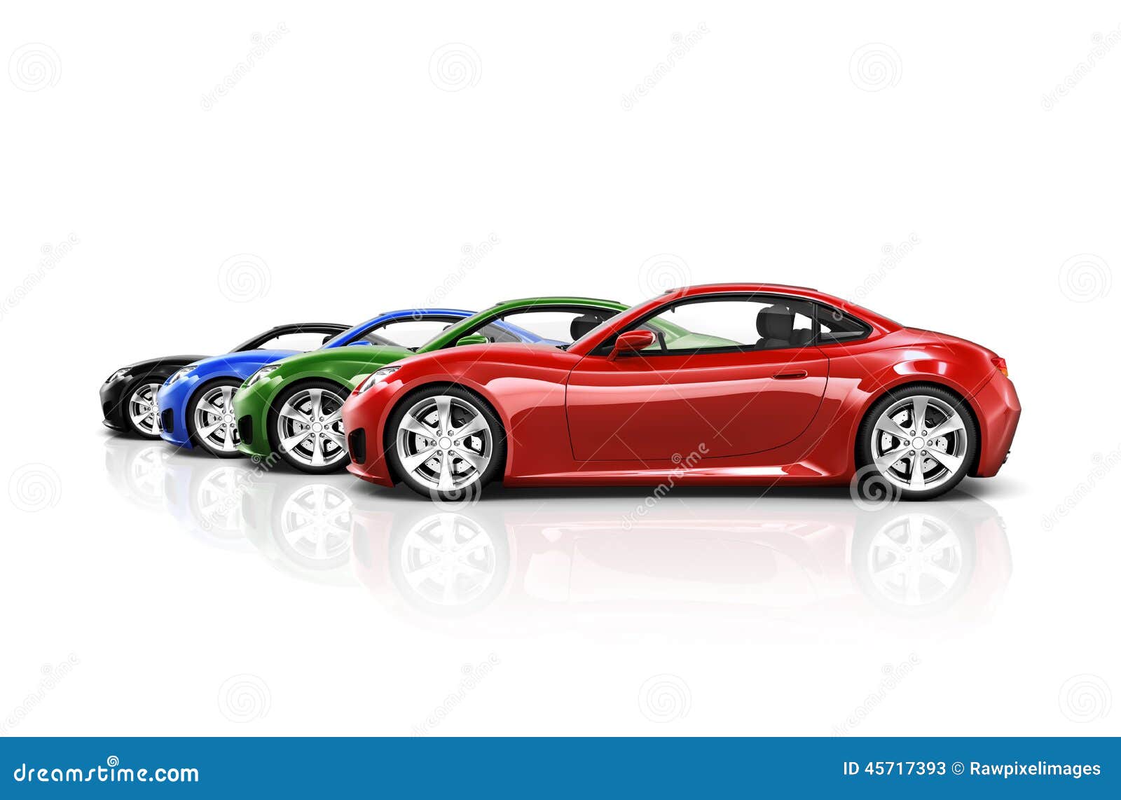 3D Image of Sports Car Collection Stock Image Image of automotive, driver 45717393